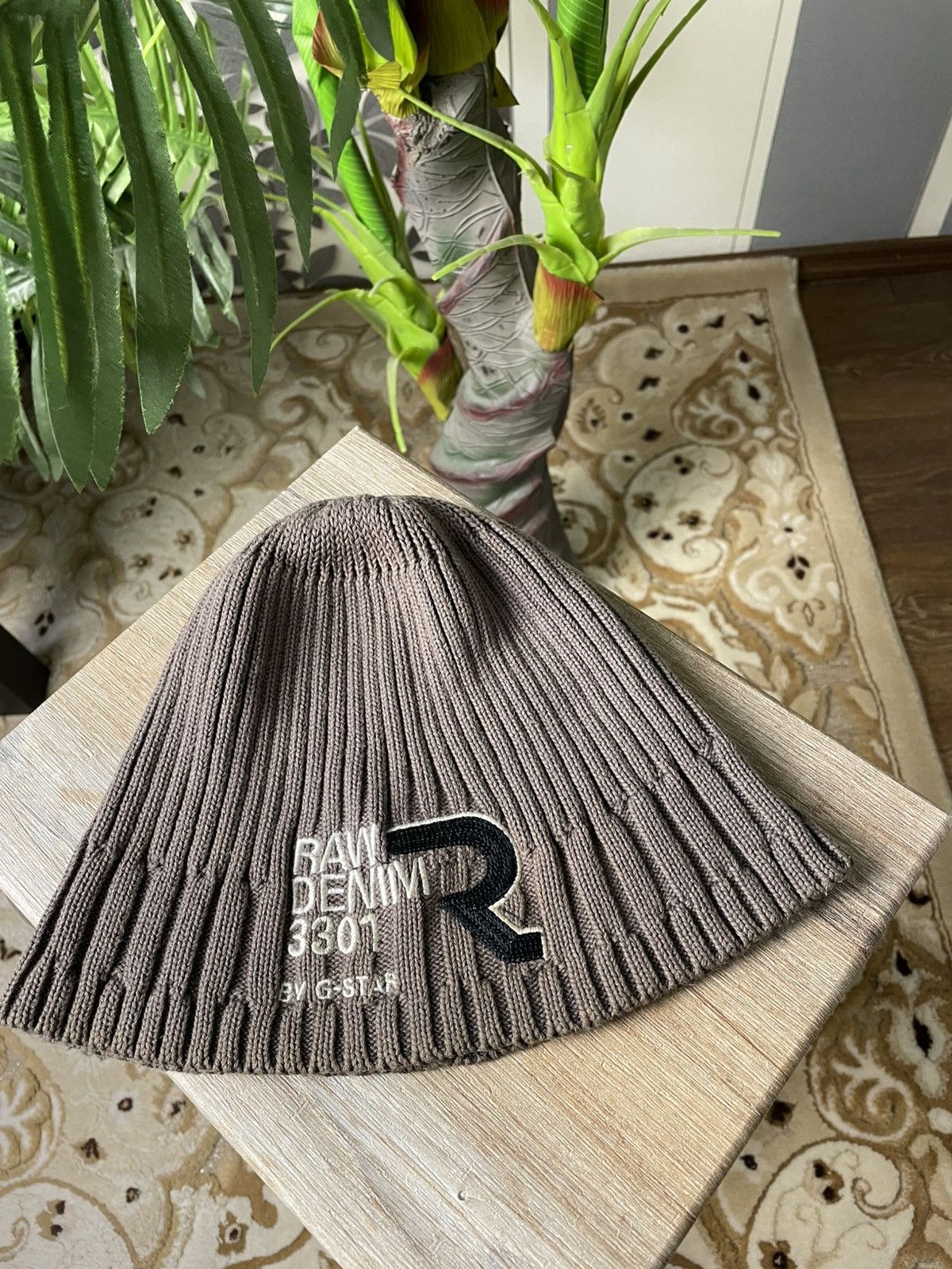 G-Star Vintage G-Star RAW Brown Beanie Hat Size ONE SIZE - 1 Thumbnail