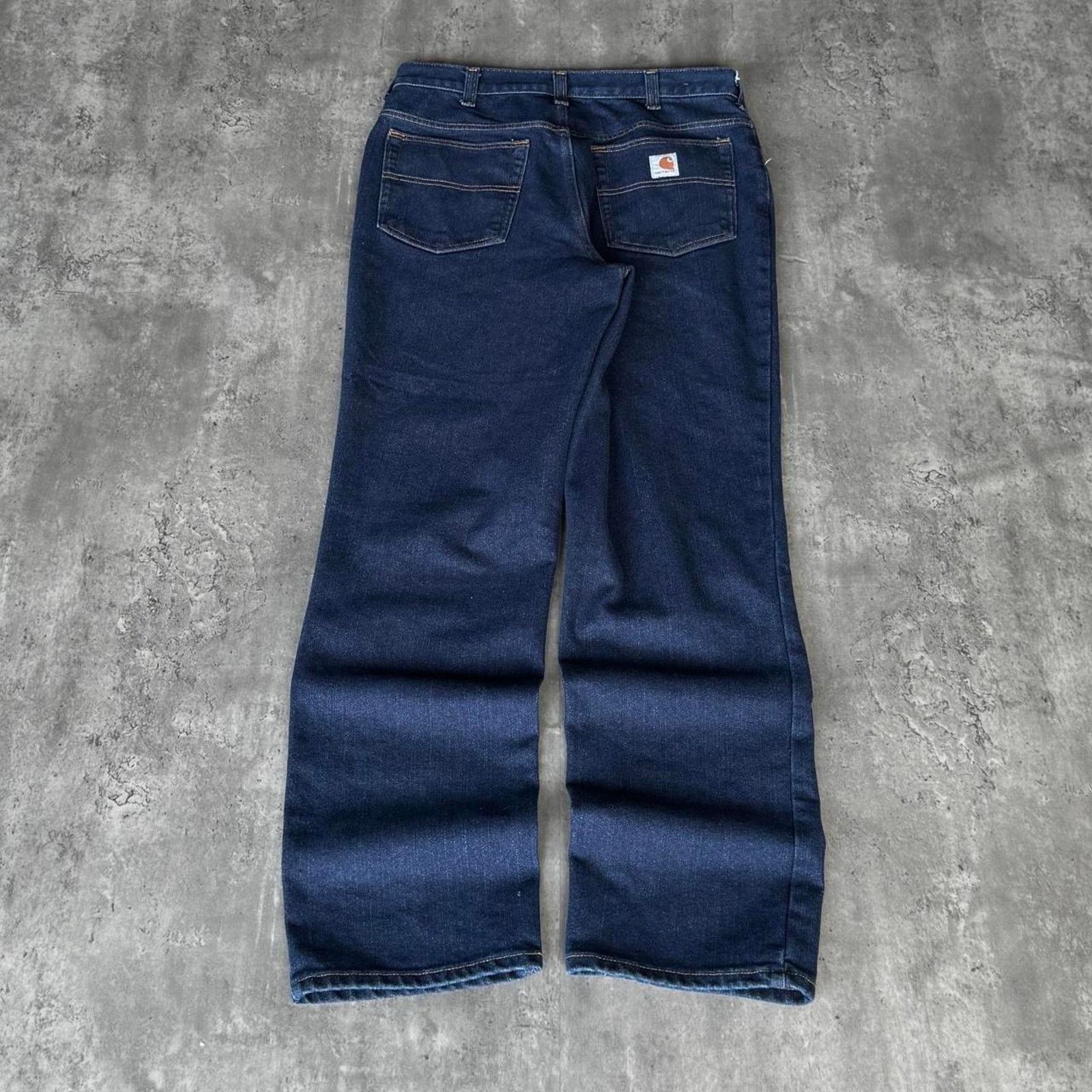 Carhartt × Vintage Vintage Y2K Carhartt Dark Wash Denim Skater Grunge Jeans Size US 34 / EU 50 - 1 Thumbnail