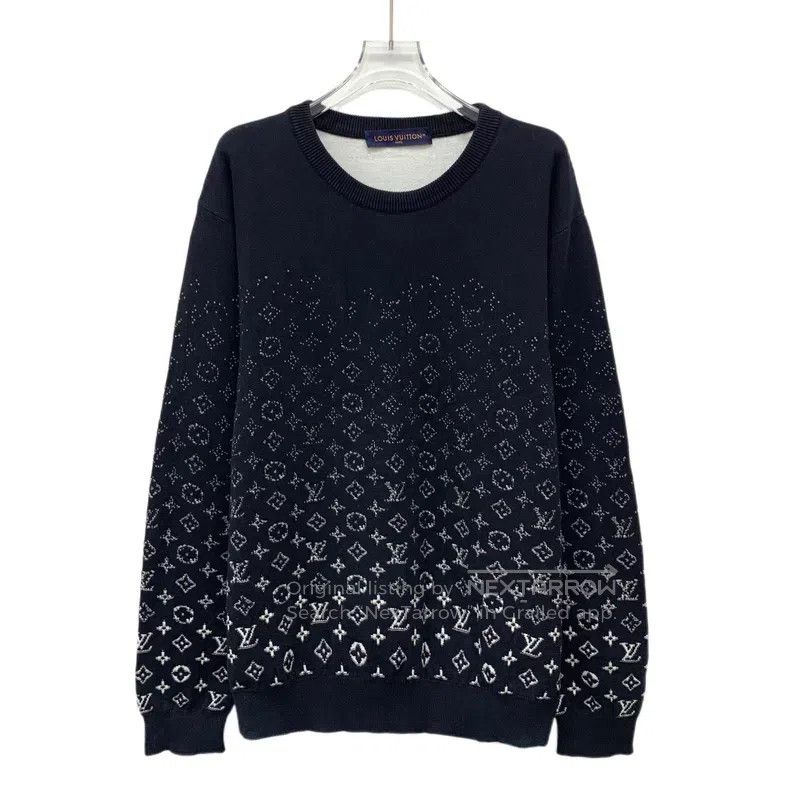 Louis Vuitton Louis Vuitton 23 Long Sleeve Crew Neck Sweatshirt in Black Size US XL / EU 56 / 4 - 1 Thumbnail