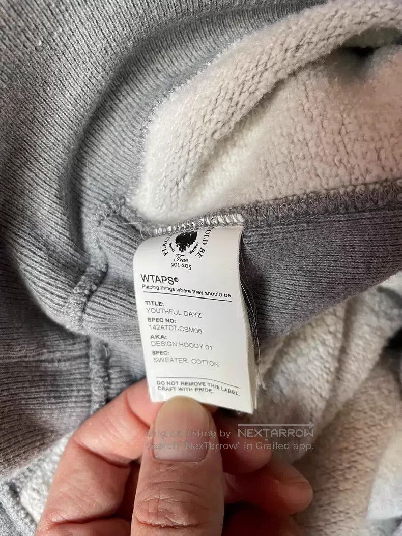 Wtaps Wtaps gray hoodie Size US L / EU 52-54 / 3 - 4 Thumbnail