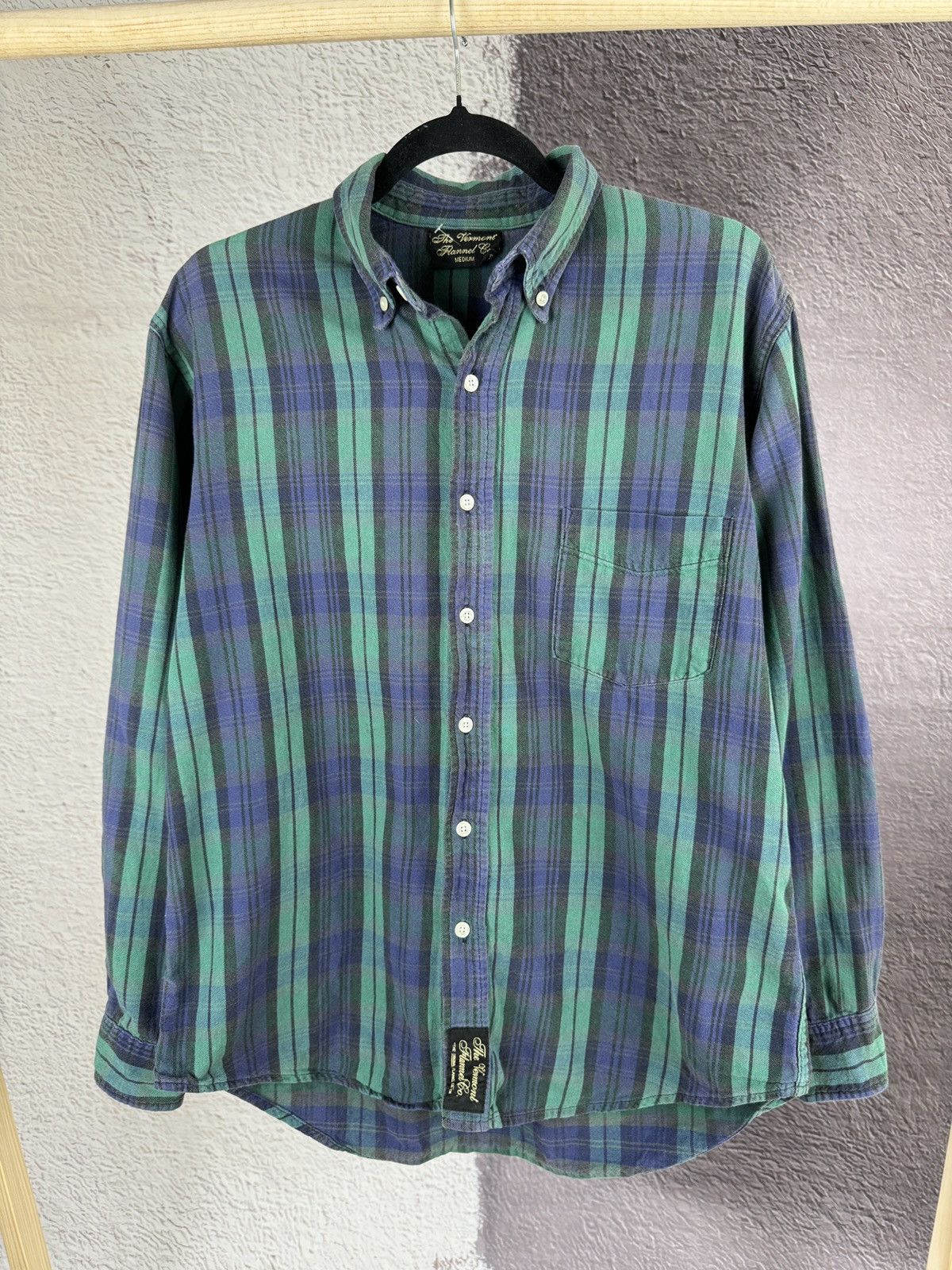 The Vermont Flannel Company × Vintage The Vermont Flannel Co. Checkered vintage made in USA shirt Size US M / EU 48-50 / 2 - 2 Thumbnail