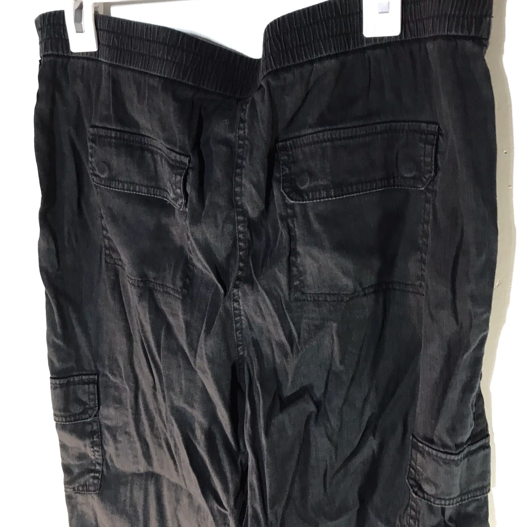 Vintage VINTAGE Chico's Cropped Cargo Pants Women's Size M Black Linen Blend Casual Spring Summer Fall Size 32" / US 10 / IT 46 - 5 Thumbnail