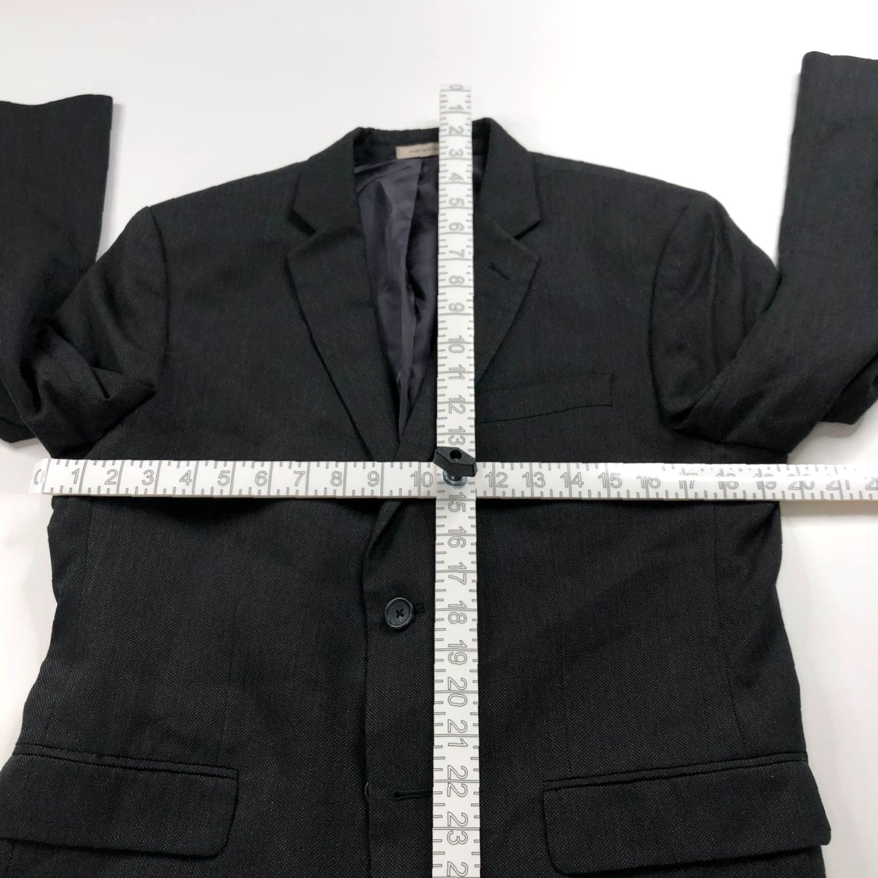 Banana Republic Banana Republic Blazer Short 40S Tailored Fit Gray Bird's Eye Notch Lapel Men Formal Blazer/Coat Buttons Four-Button Single-Breasted Jacket Size US 40 / EU 56 - 7 Thumbnail