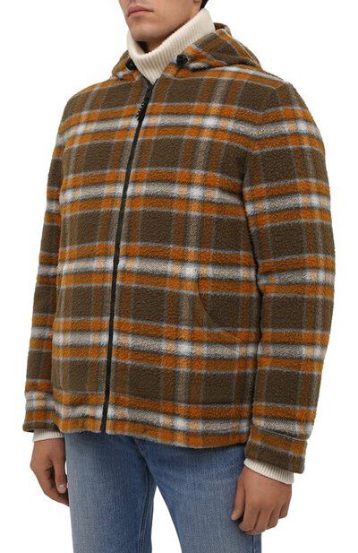 Marni o1y0225 Wool Hooded Jacket in Multicolor Size US M / EU 48-50 / 2 - 2 Thumbnail
