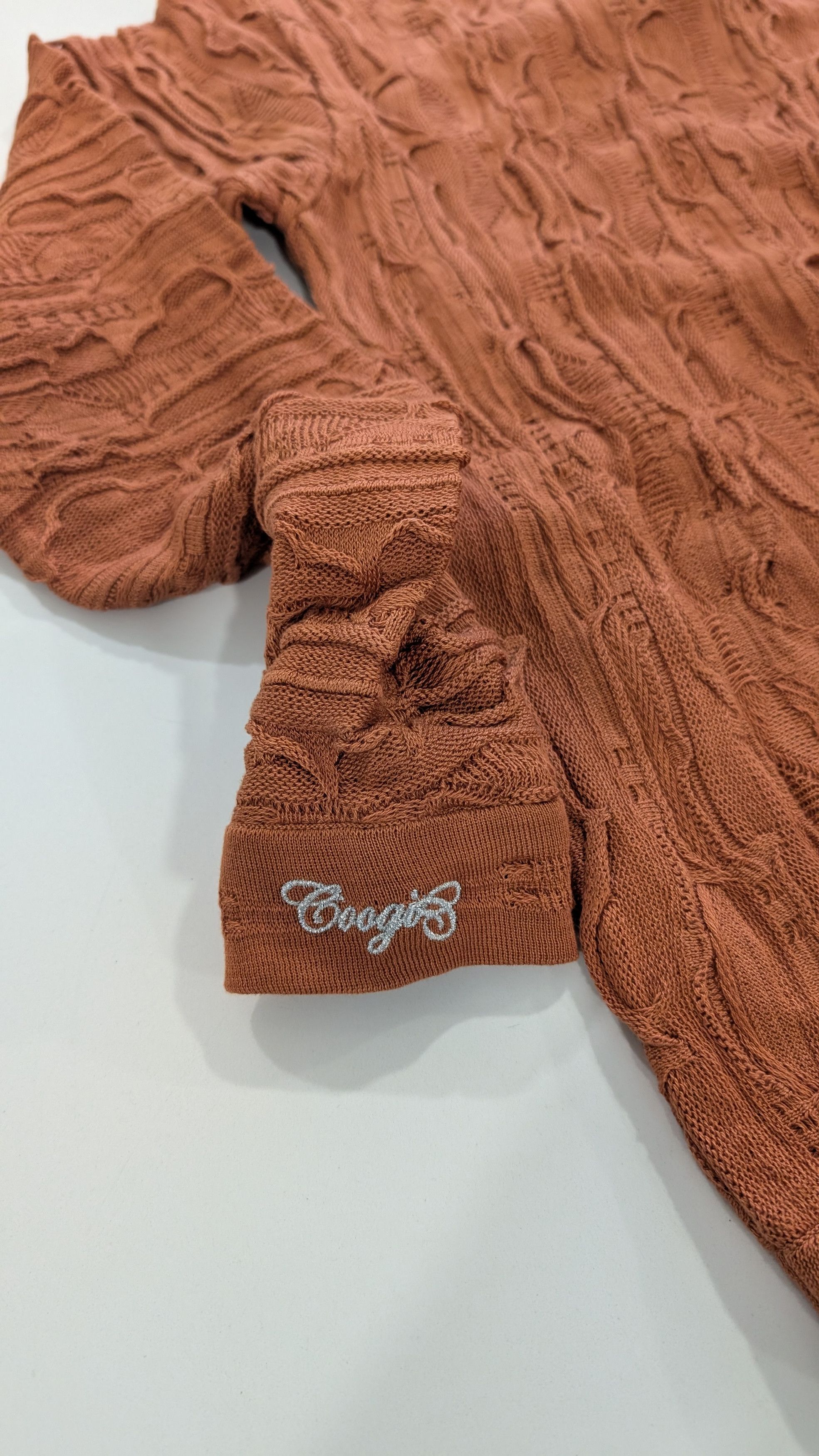 Coogi Coogi NWT Classic 3D Knit Sweater Copper Size M Size US M / EU 48-50 / 2 - 5 Thumbnail