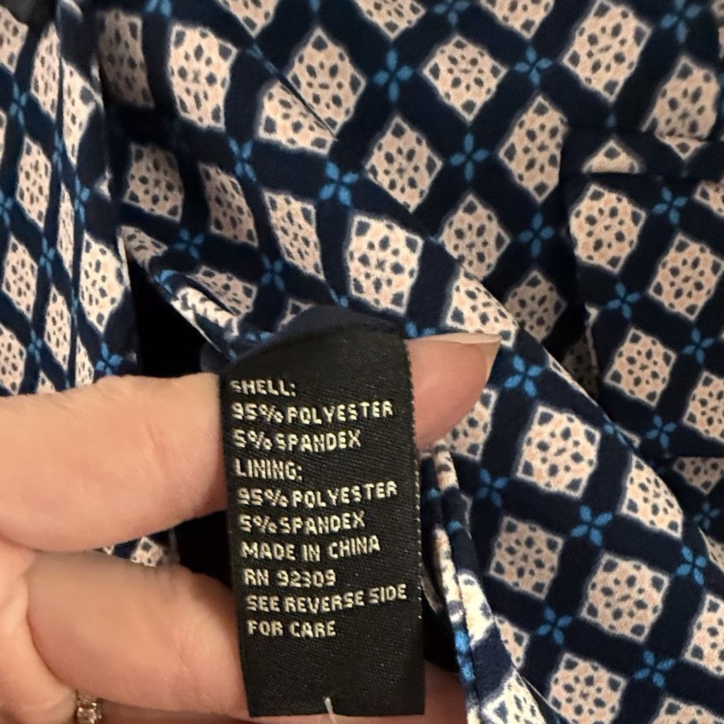 Oscar De La Renta Oscar de la Renta D² Blue/Black Geometric Jacket Size Xs | D Size XS / US 0-2 / IT 36-38 - 9 Thumbnail
