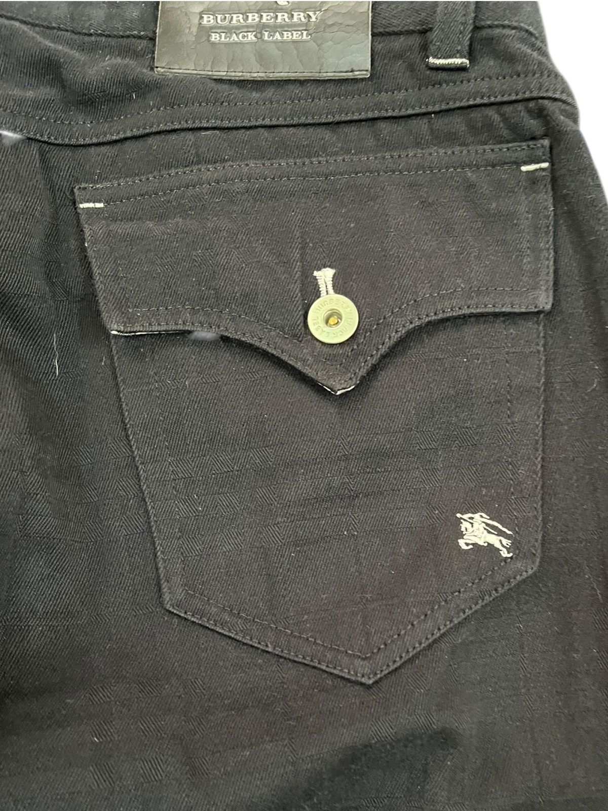 Black Label × Burberry × Burberry Prorsum Vintage Burberry Distinctive Pattern Batman Pocket Denim Size US 33 - 6 Thumbnail