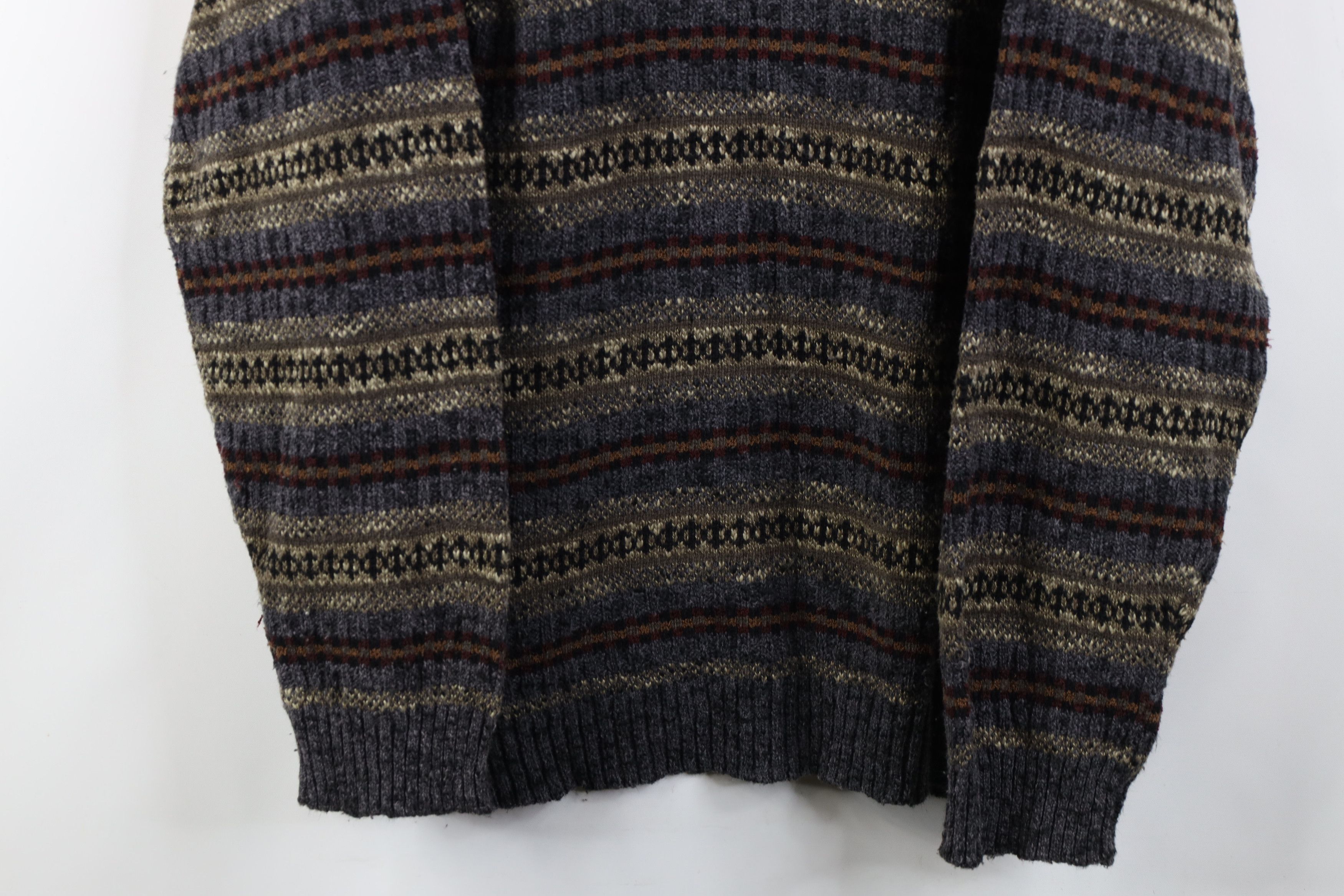 Vintage Vintage 90s Coogi Style Rainbow Fair Isle Knit Sweater Size US XL / EU 56 / 4 - 3 Thumbnail