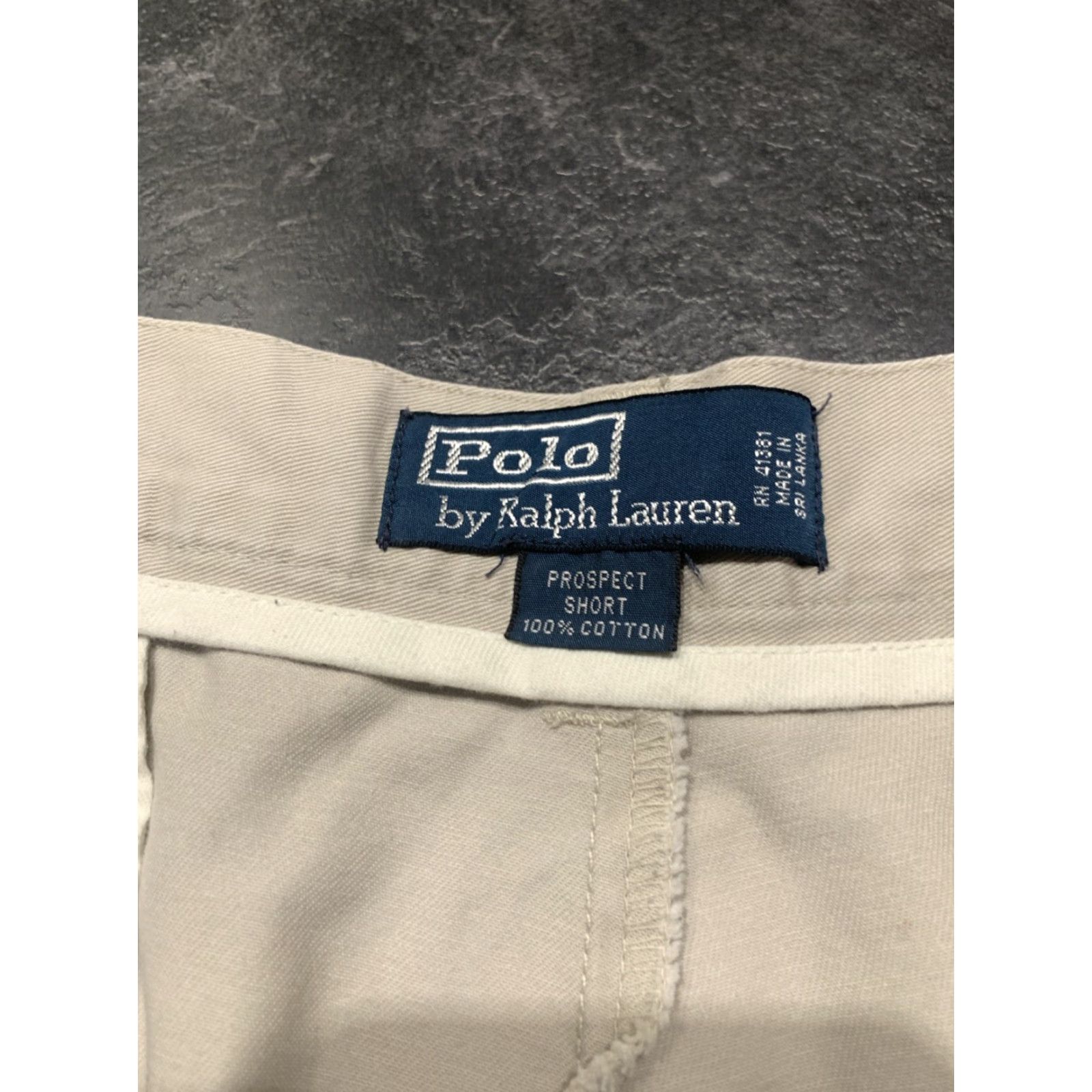 Polo Ralph Lauren VINTAGE Polo Ralph Lauren Men’s Flat Front Chino Pants 35 Beige Khaki Shorts Size US S / EU 44-46 / 1 - 5 Thumbnail
