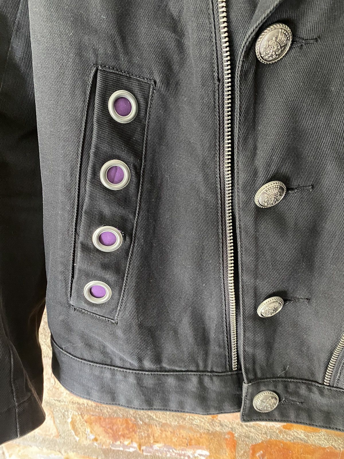 Japanese Brand ALGONQUINS Japan punk and gothic “0” ring Zipper Jacket Size S / US 4 / IT 40 - 7 Thumbnail