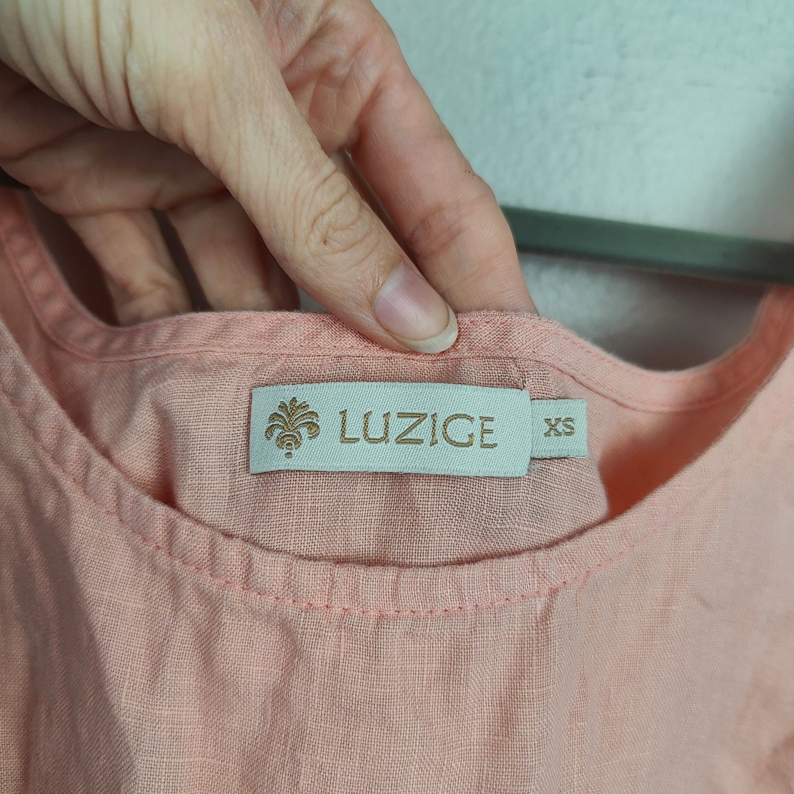 Other Luzige Linen Tank Top Womens XS Peach Pink Made in Indonesia Size XS / US 0-2 / IT 36-38 - 2 Thumbnail