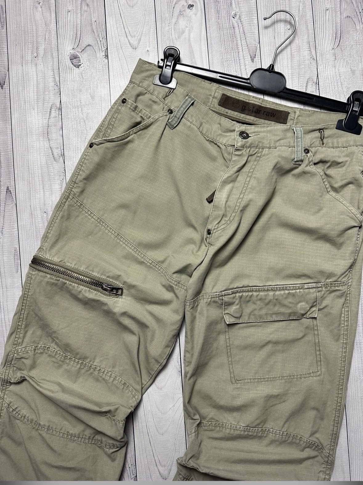 G-Star × Vintage Vintage G-Star Raw cargo pants Army pocket rare size 33 Size US 33 - 2 Thumbnail