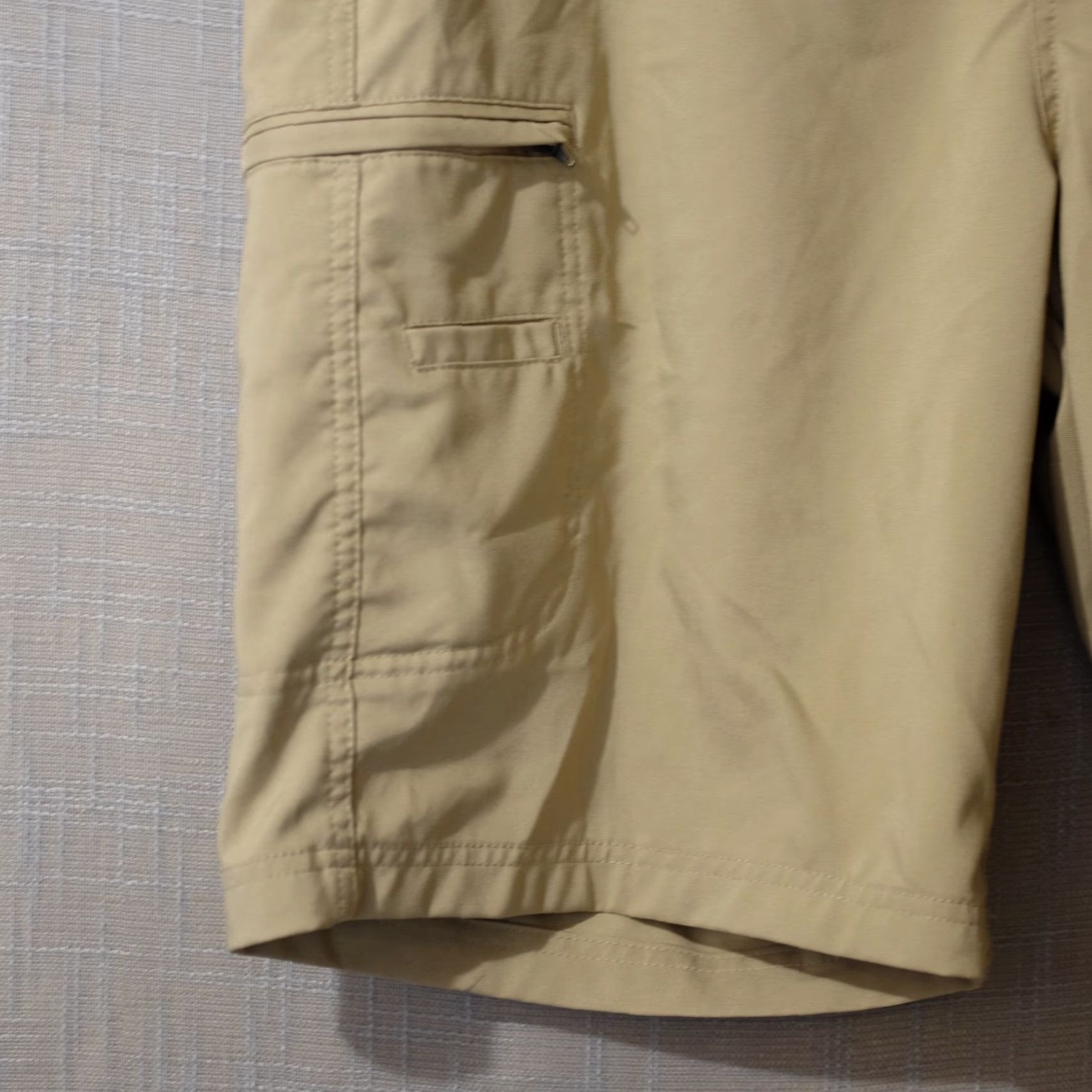 George George Cargo Shorts Beige Zip Pockets Stretch Mens 40 #HA-32 Size US 40 / EU 56 - 4 Thumbnail