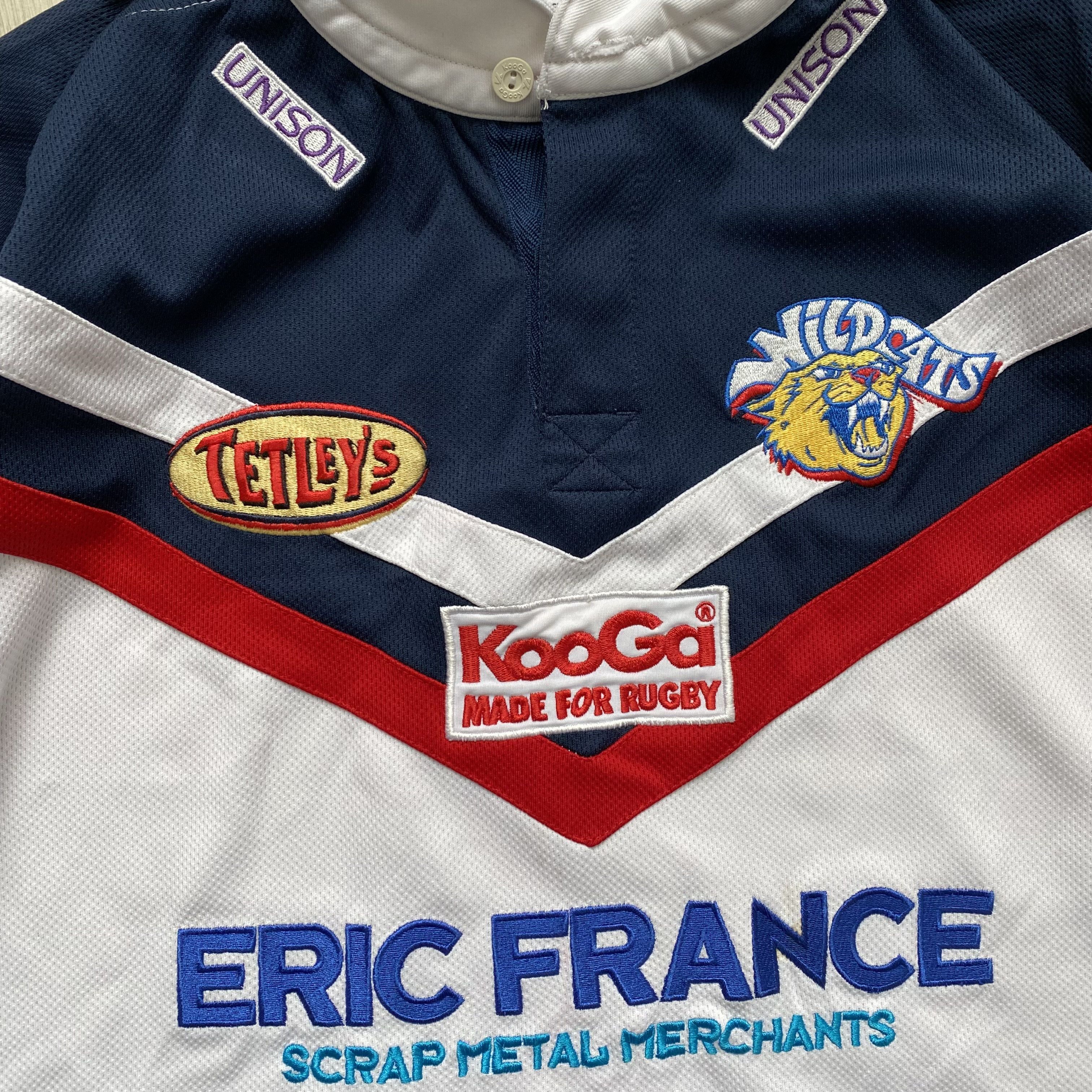 Cotton Traders 🏈 Vintage England Wakefield Wildcats rugby jersey Heavy tee Size US L / EU 52-54 / 3 - 4 Thumbnail