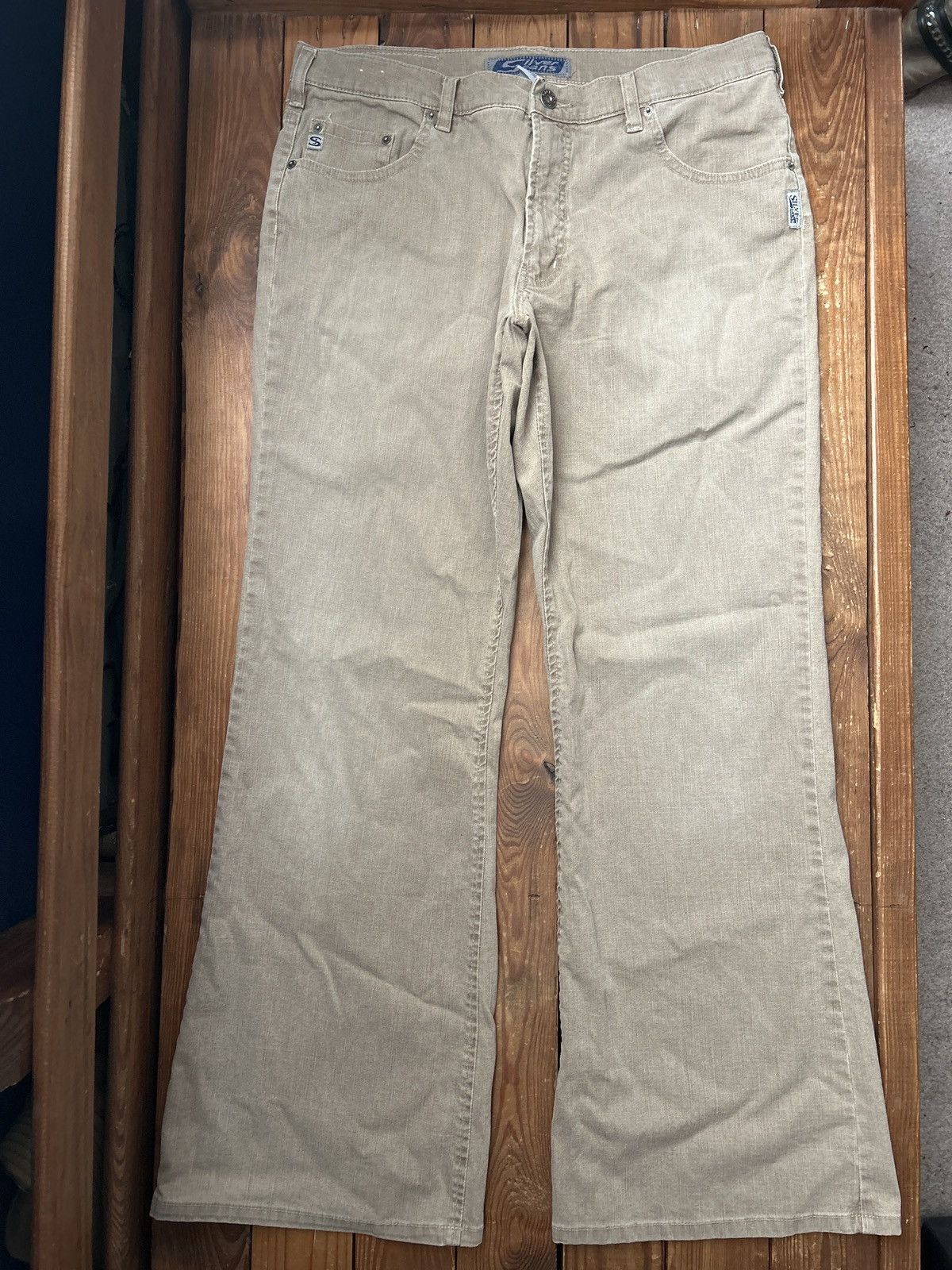 Vintage Vintage Y2K Silver Jeans Flare Tan Jeans Size US 34 / EU 50 - 1 Thumbnail