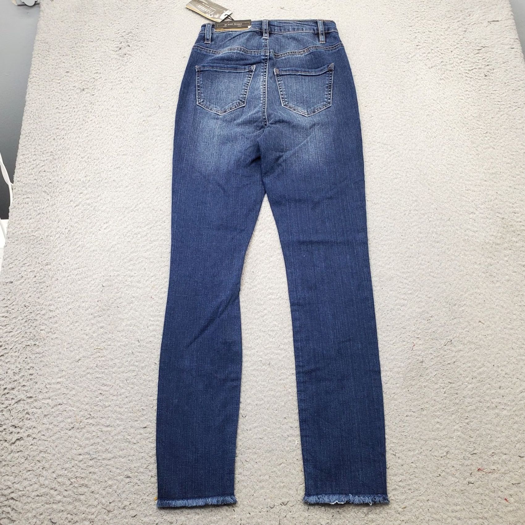 Vintage Refuge Womens Jeans 2 Blue Denim High Rise Frayed Hem Skinny Streetwear 2 Womens Blue Denim Skinny Jeans Size 26" / US 2 / IT 38 - 2 Thumbnail