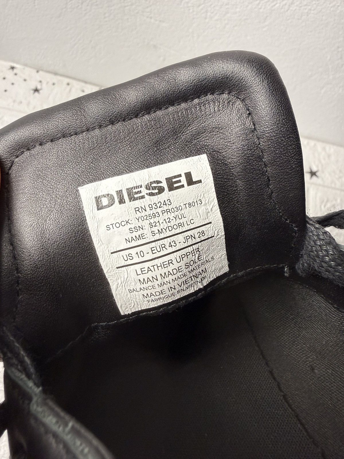 Diesel Diesel S-Mydori LC Black US10 UK9 EUR43 Shoes Casual Leather Size US 10 / EU 43 - 16 Thumbnail