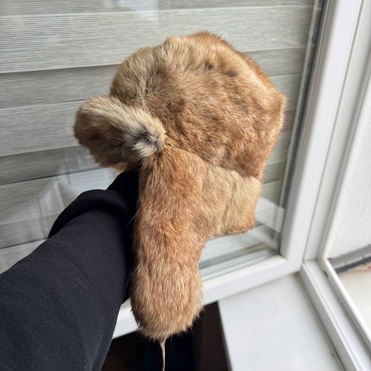 Japanese Brand Real Fur Ushanka Winter Russian Trapper Fuzzy Goth Hat Size ONE SIZE - 1 Thumbnail