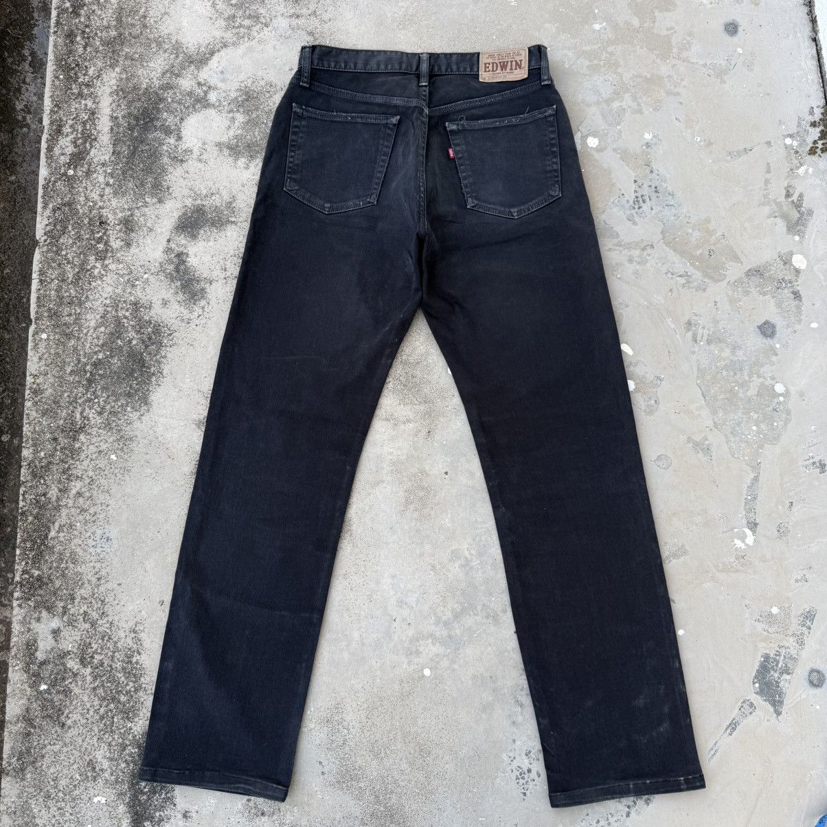 Edwin W31 Vintage Edwin Faded Black Denim Jean Pants W31x31 Size US 31 - 10 Thumbnail