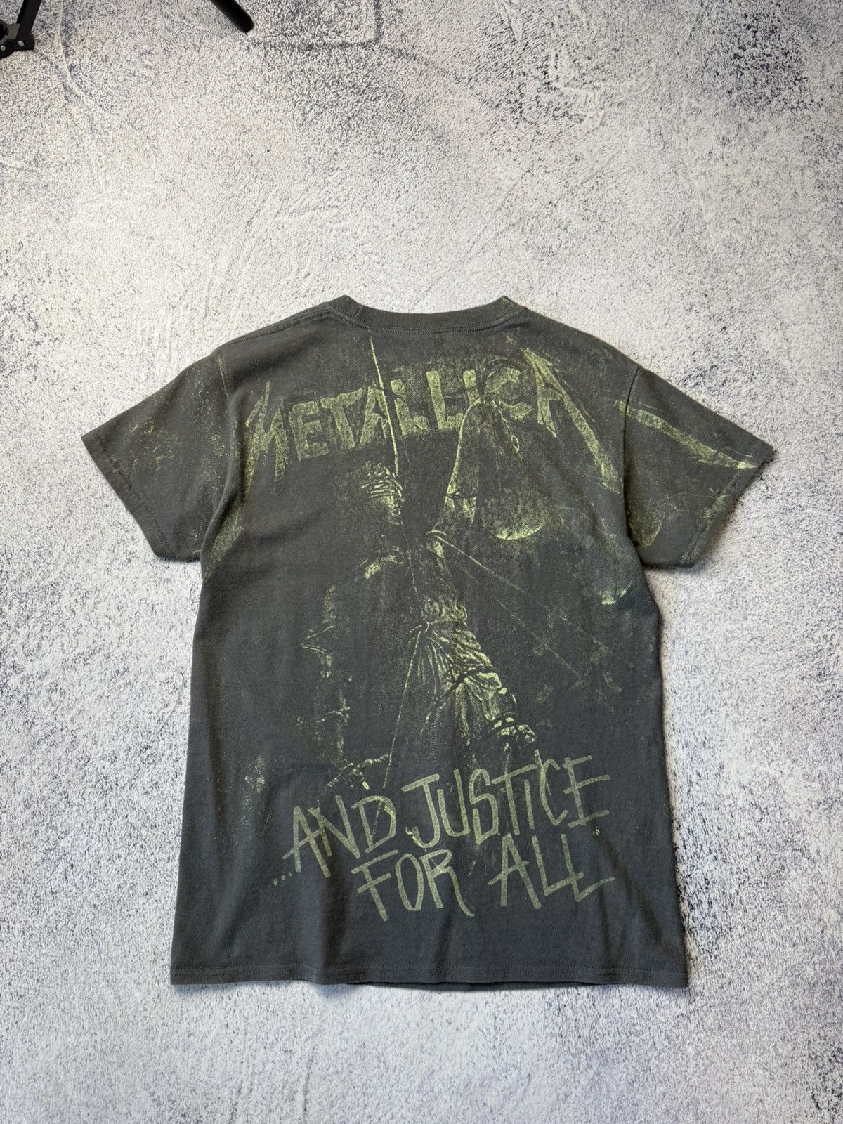 Metallica Metallica And Justice For All Vintage Rock Band Overprinted Size US S / EU 44-46 / 1 - 17 Thumbnail