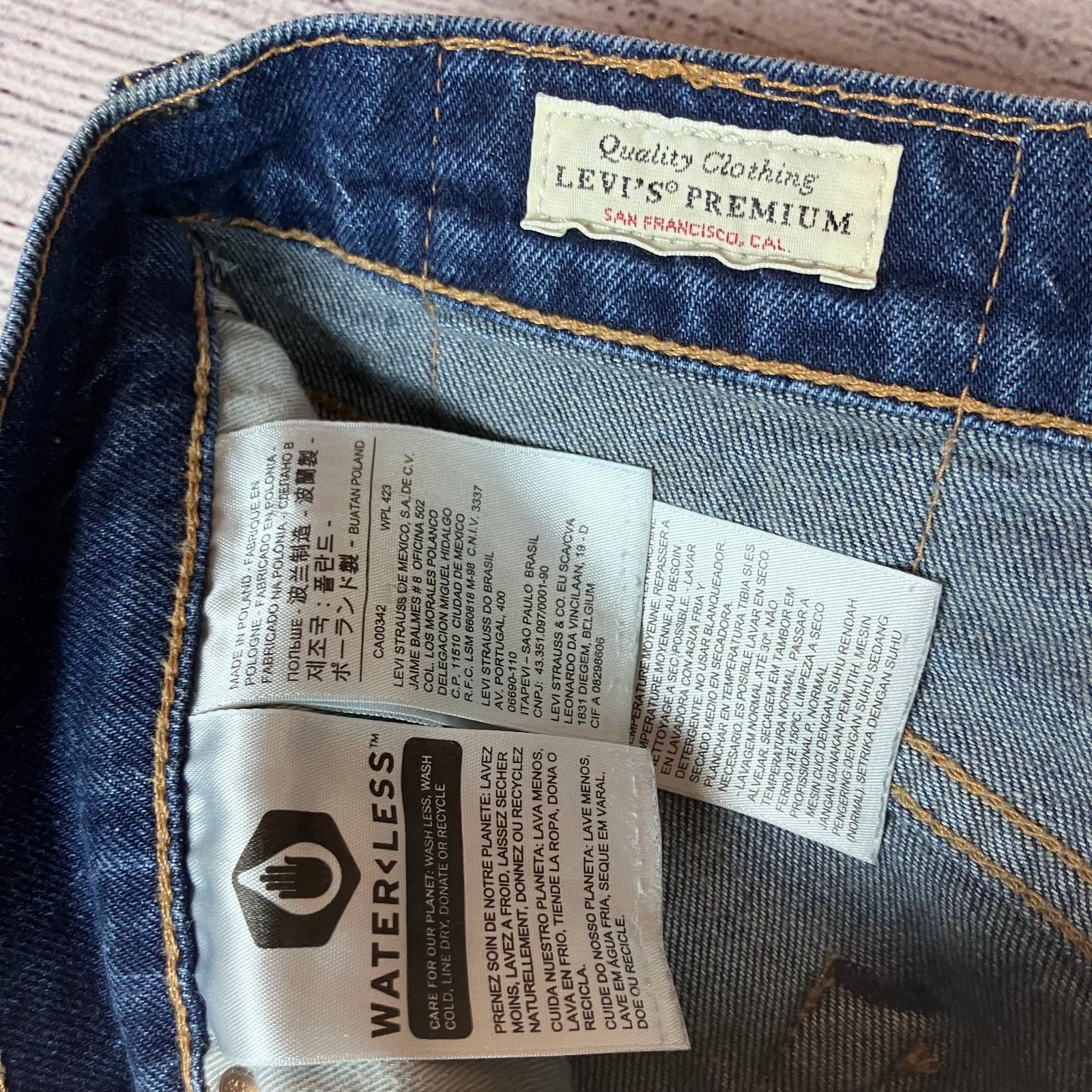 Levi's Levi's 511 Premium Straight Leg "Big E" Denim Jeans Size US 30 / EU 46 - 8 Thumbnail