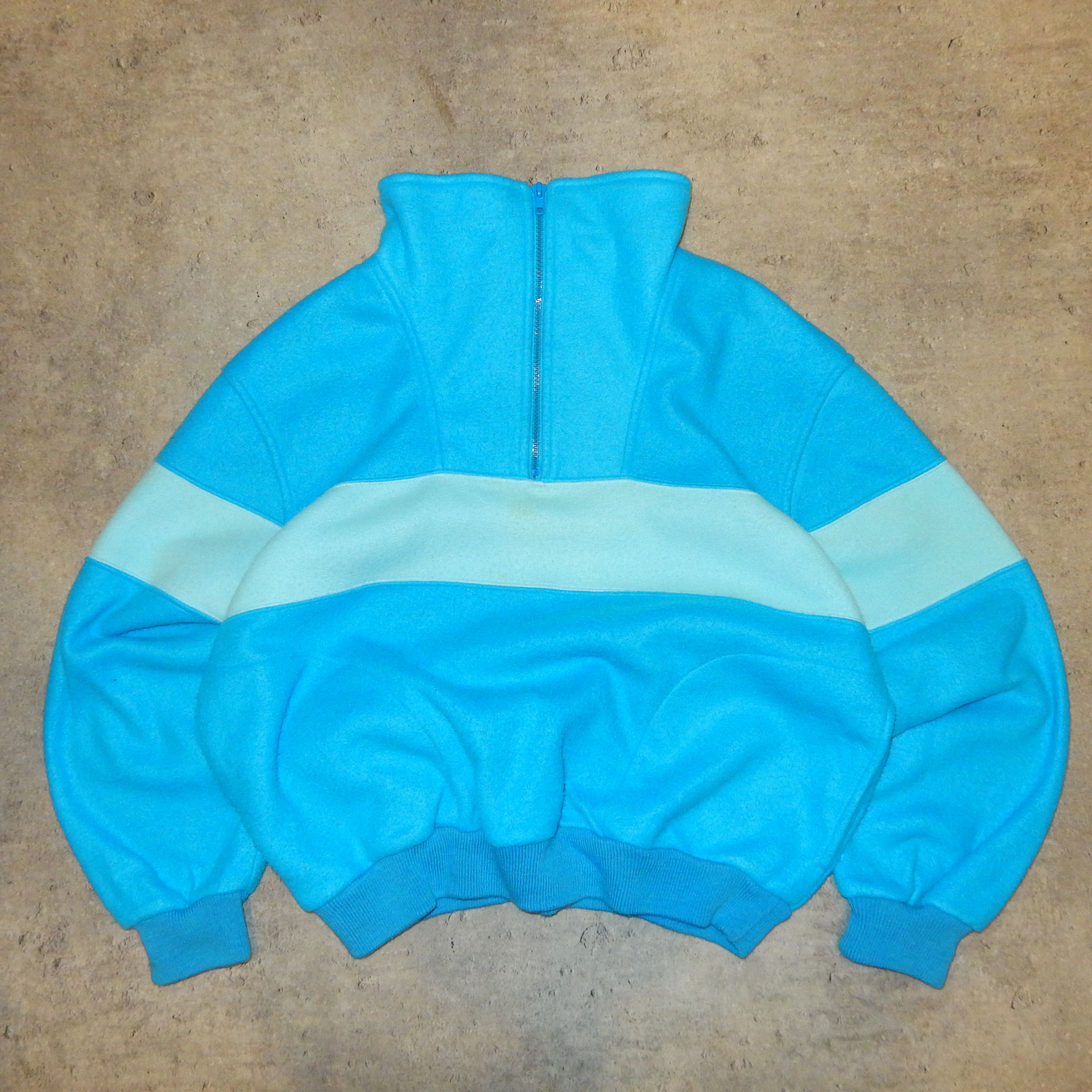 Vintage Korean blue vintage fleece - M Size US M / EU 48-50 / 2 - 1 Thumbnail