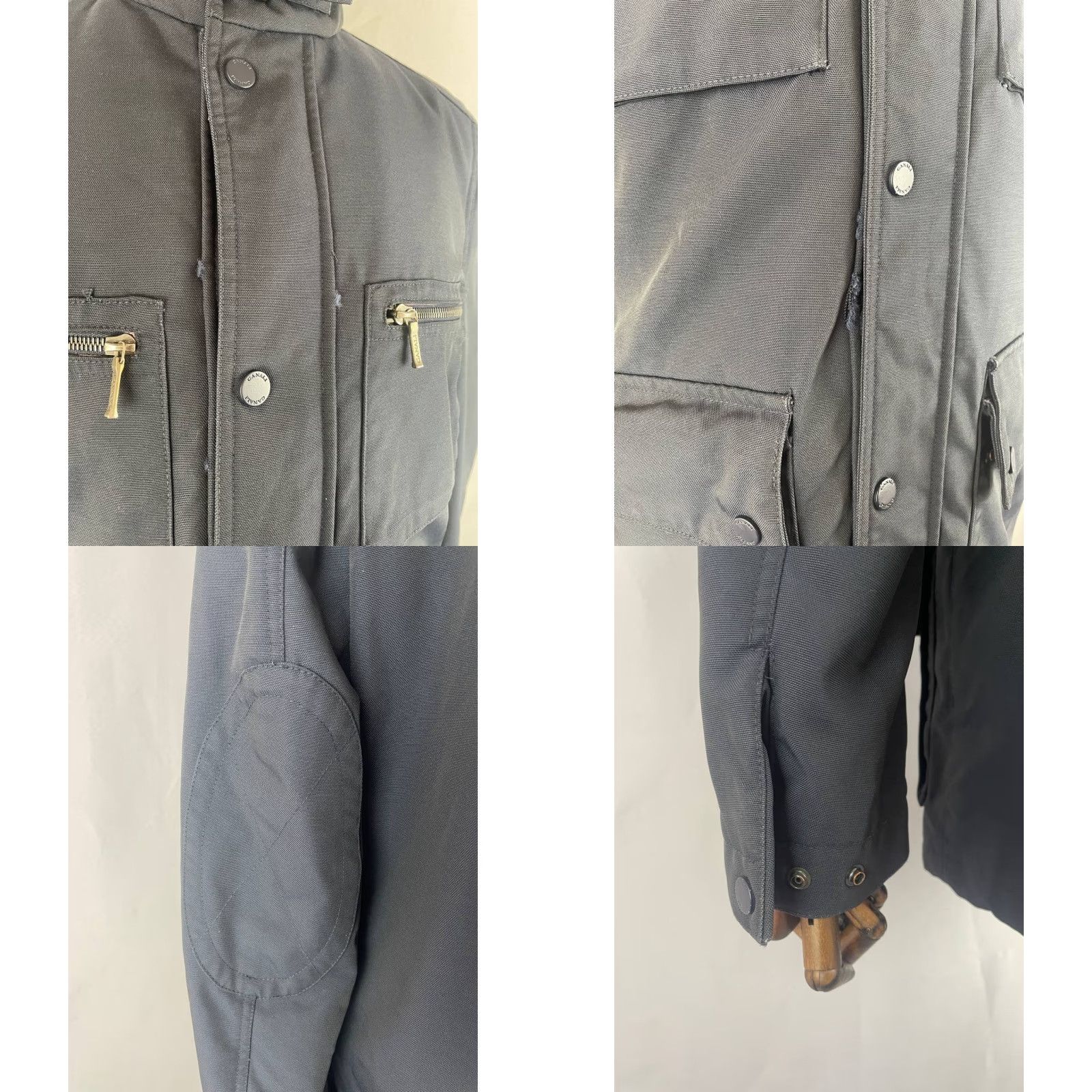 Canali Canali Mens Jacket Windbreaker Full Zip Black Polyester Size US M / EU 48-50 / 2 - 8 Thumbnail