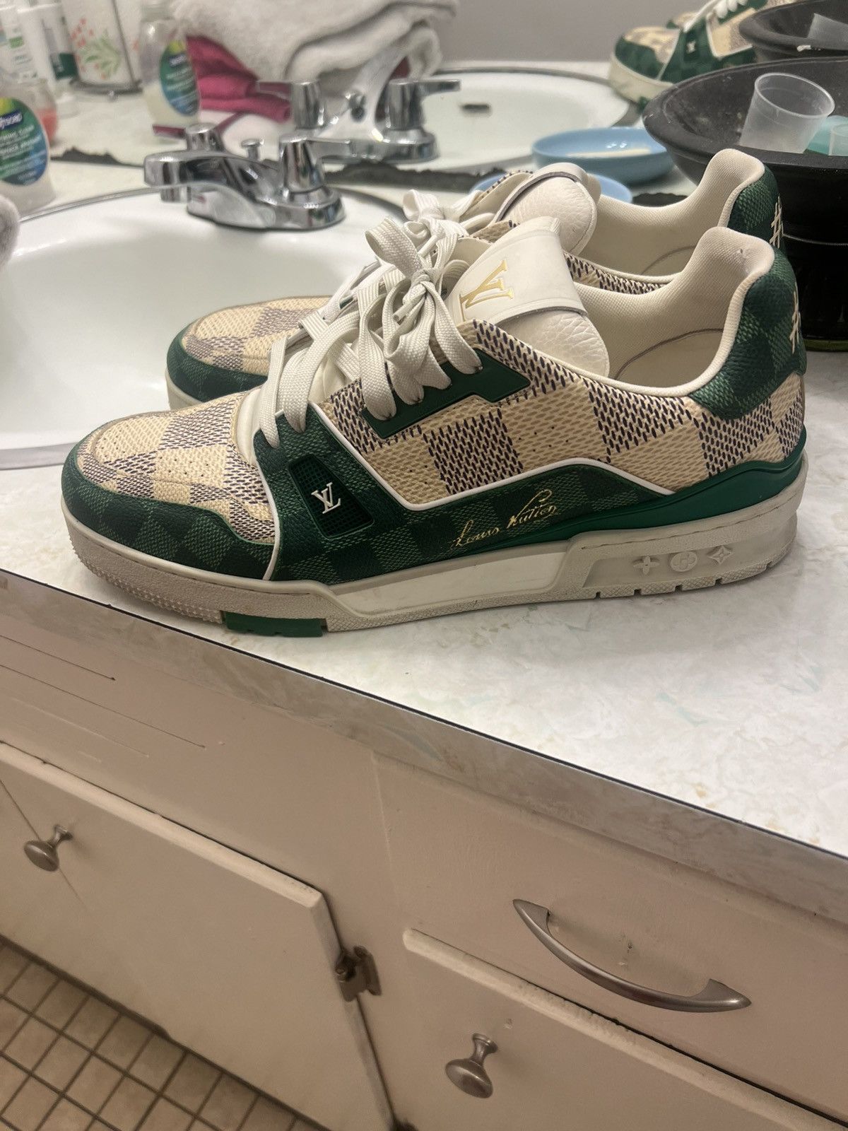 Louis Vuitton Louis Vuitton Damier Low Trainers Size US 11 / EU 44 - 2 Thumbnail
