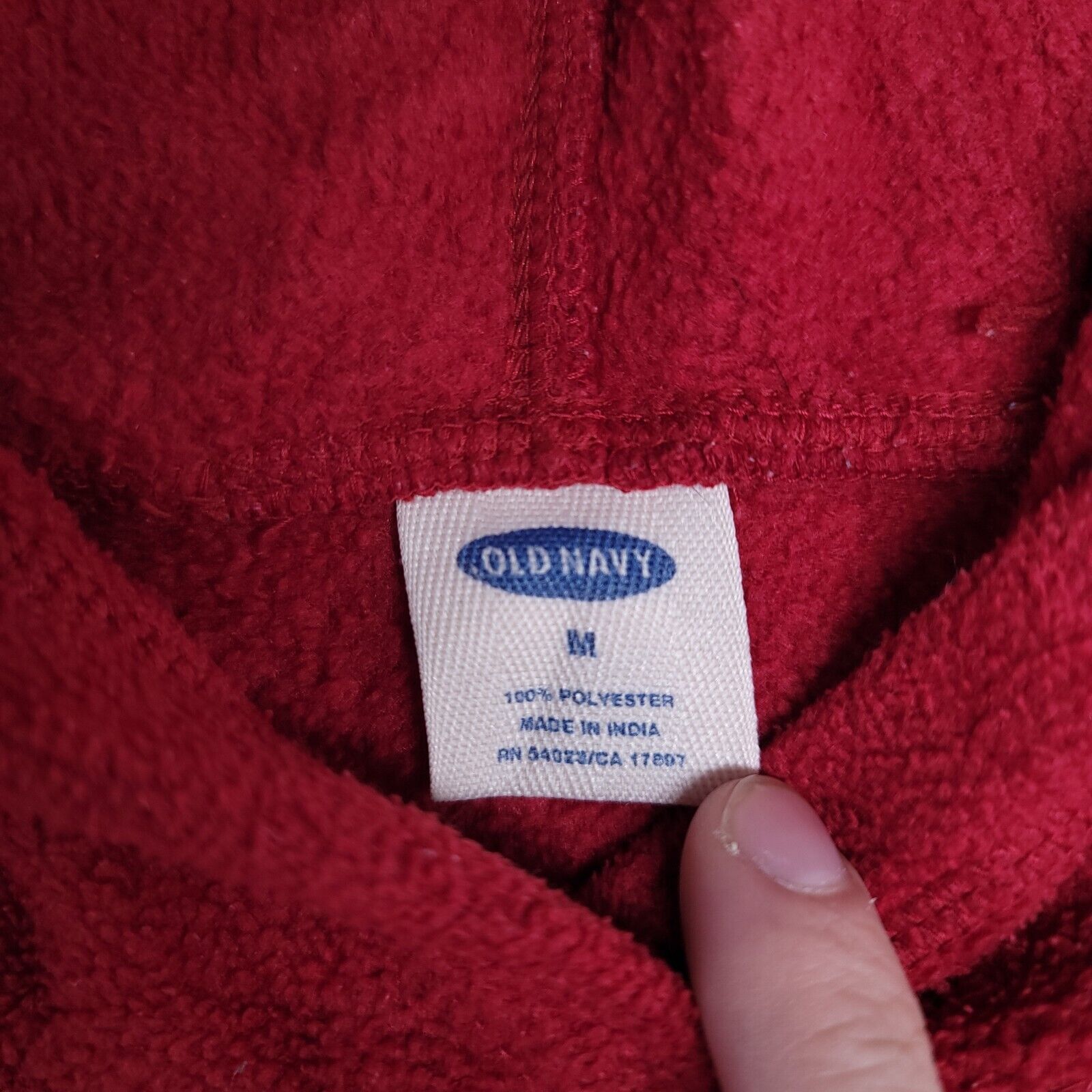 Old Navy Old Navy Casual Pullover Hoodie Mens Size Medium M Red Size M / US 6-8 / IT 42-44 - 4 Thumbnail