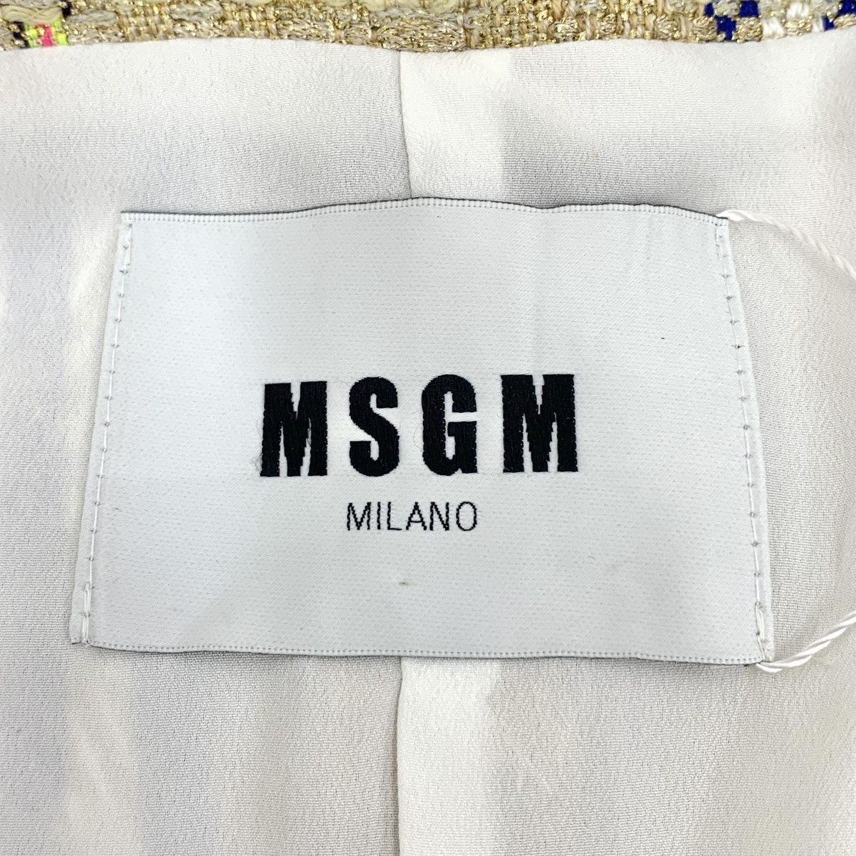 MSGM MSGM Yellow Vintage Woven Tweed Chanel-style Set Top K26WX Size M / US 6-8 / IT 42-44 - 6 Thumbnail