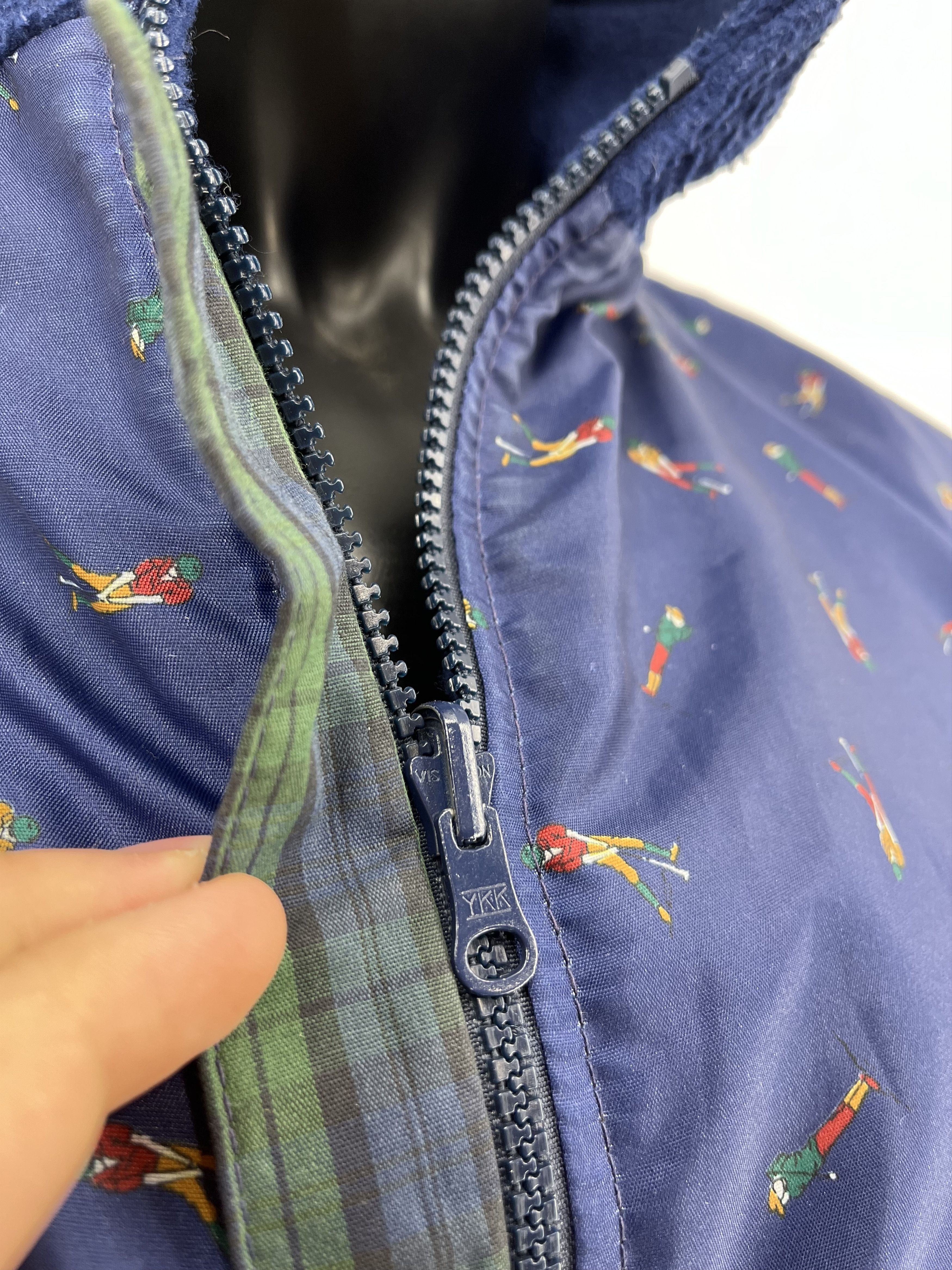 Vintage Vintage Reversible Jacket Sherpa - Nylon Jacket Size US XL / EU 56 / 4 - 16 Thumbnail