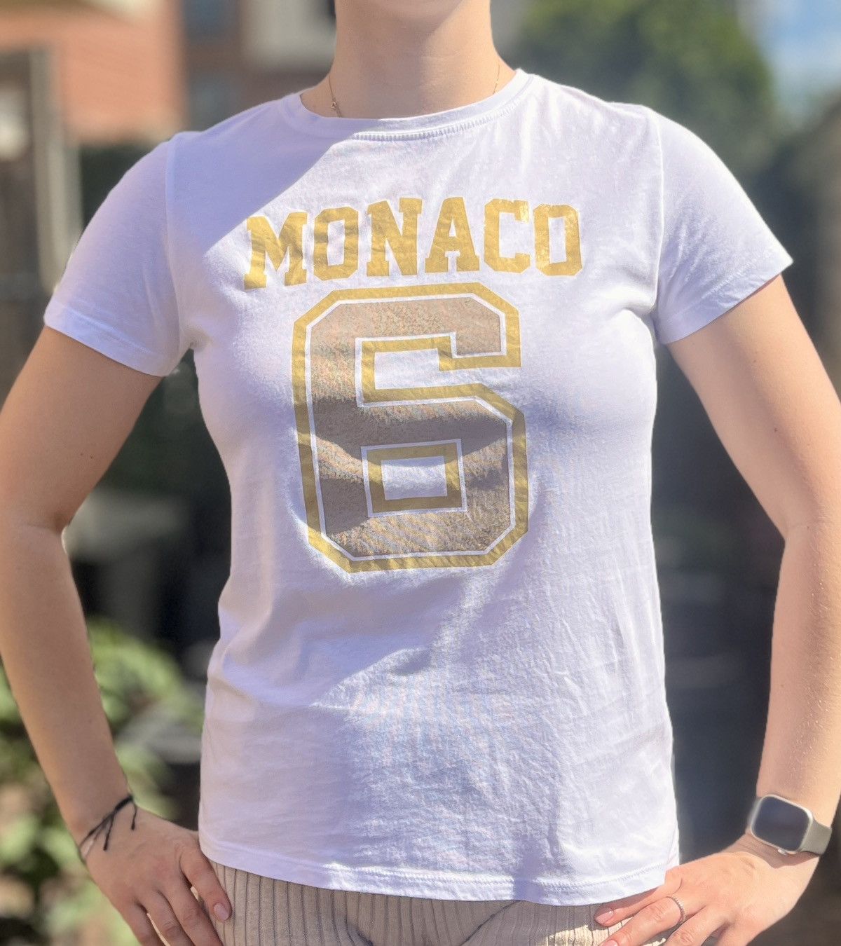 Stradivarius STRADIVARIUS "Monaco 6" Graphic Tee - Size S Size S / US 4 / IT 40 - 1 Thumbnail