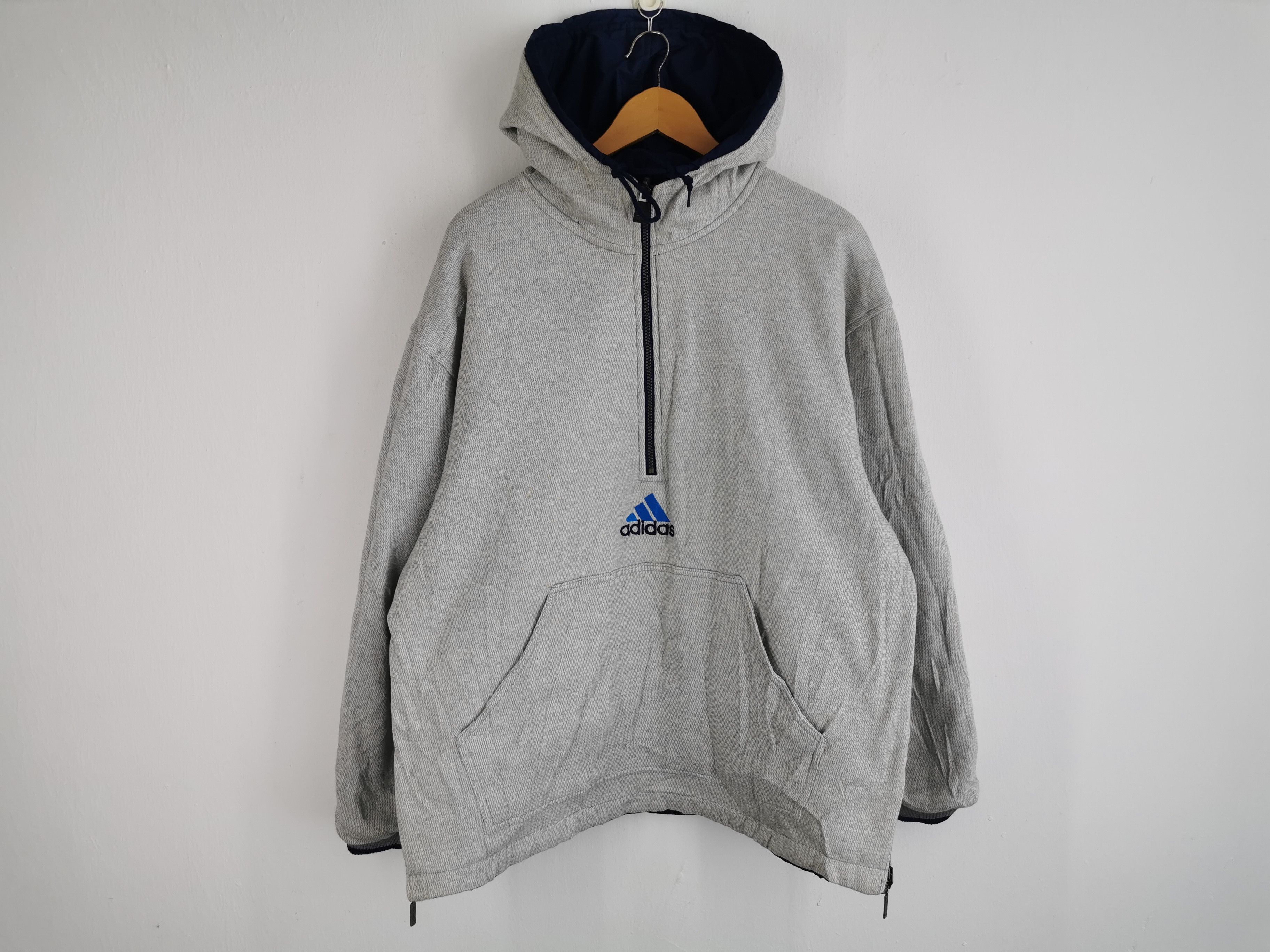 Adidas Vintage 90s Adidas Equipment Winter Riversible Windbreaker Size US L / EU 52-54 / 3 - 6 Thumbnail