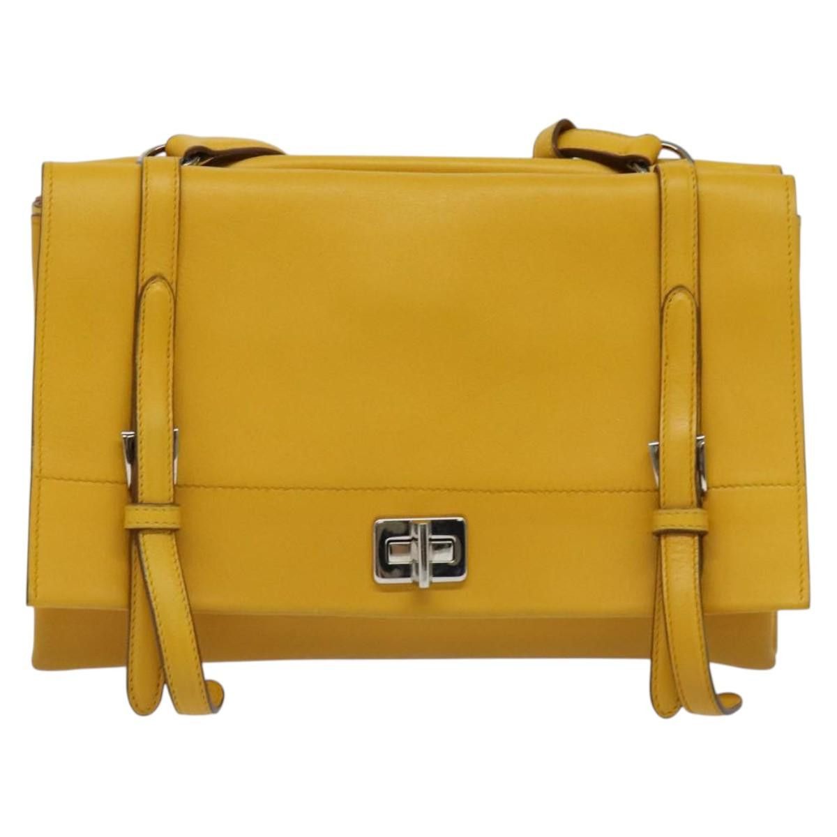 Prada PRADA Shoulder Bag Yellow Silver Size ONE SIZE - 2 Thumbnail