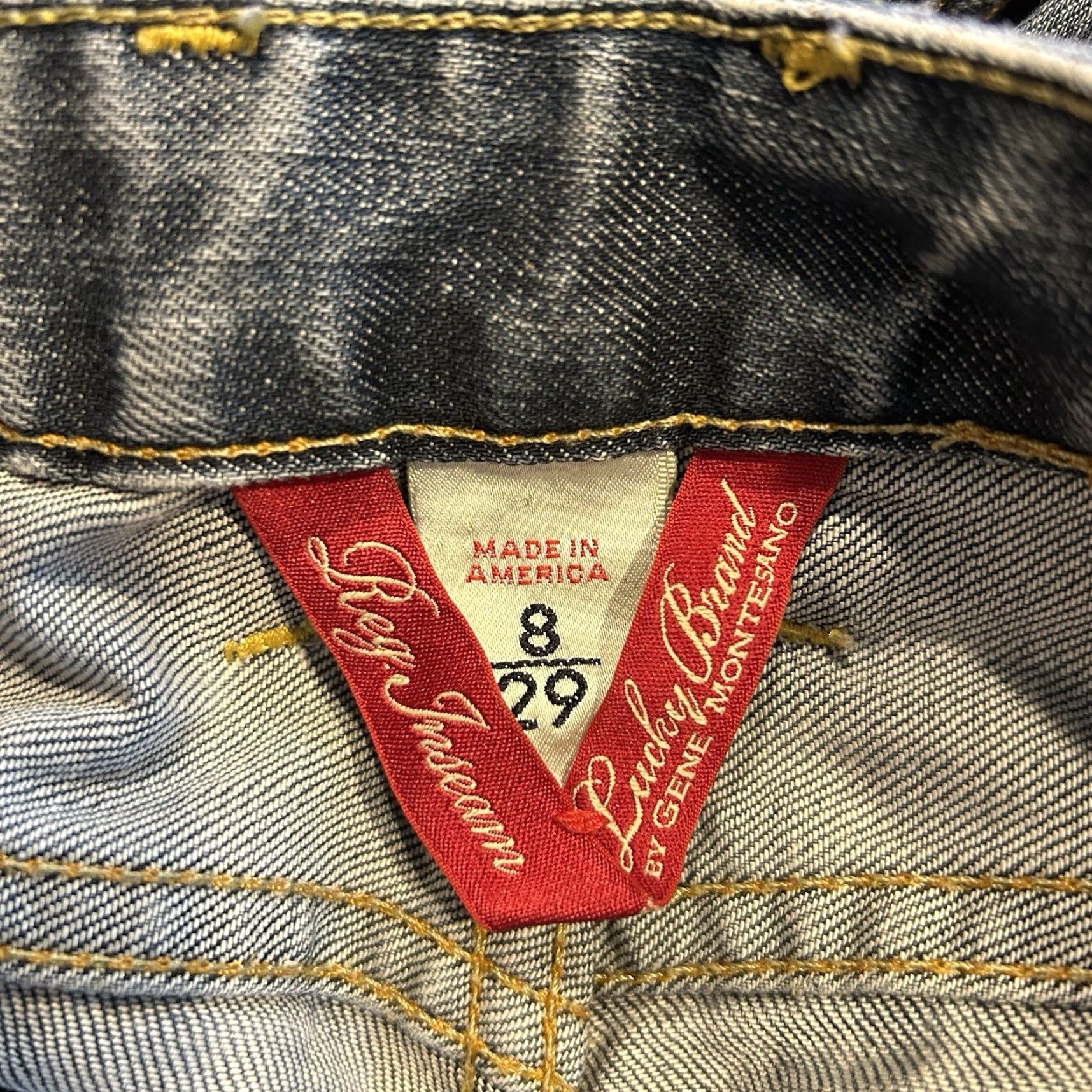 Lucky Brand Lucky Brand Gene Montesano Classic Rider Jeans Blue 8 Regular 31x28 Women Bootcut 5-Pocket USA Bohemian Denim Size 30" / US 8 / IT 44 - 5 Thumbnail