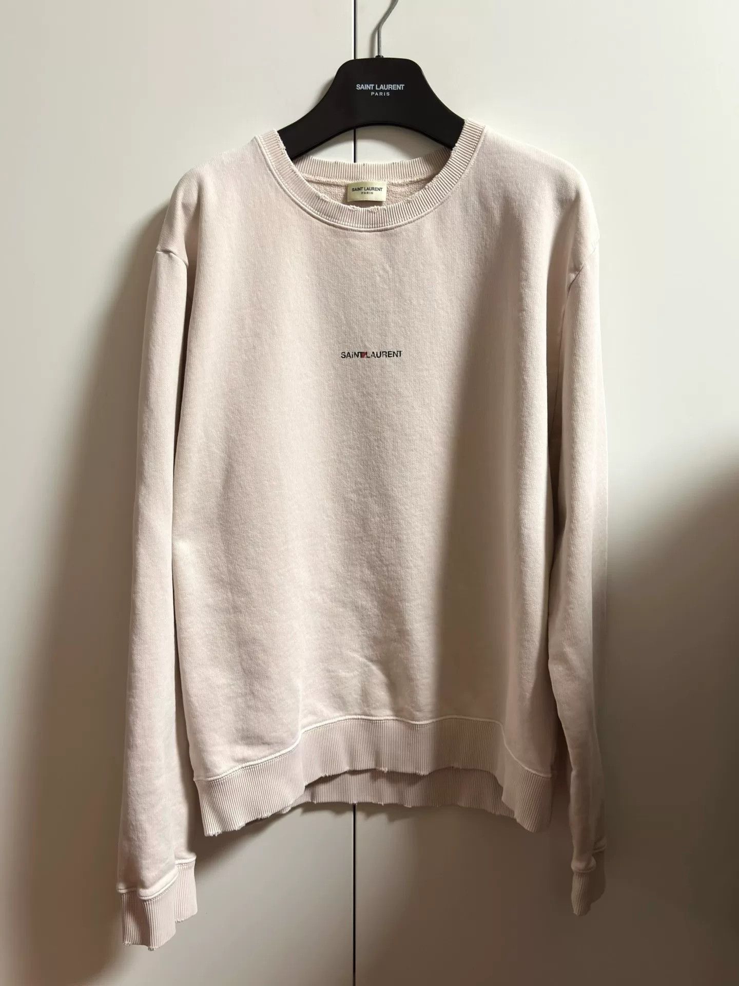 Saint Laurent Paris faded pink Saint Laurent logo sweatshirt Size XXL / US 16-18 / IT 52-54 - 1 Thumbnail
