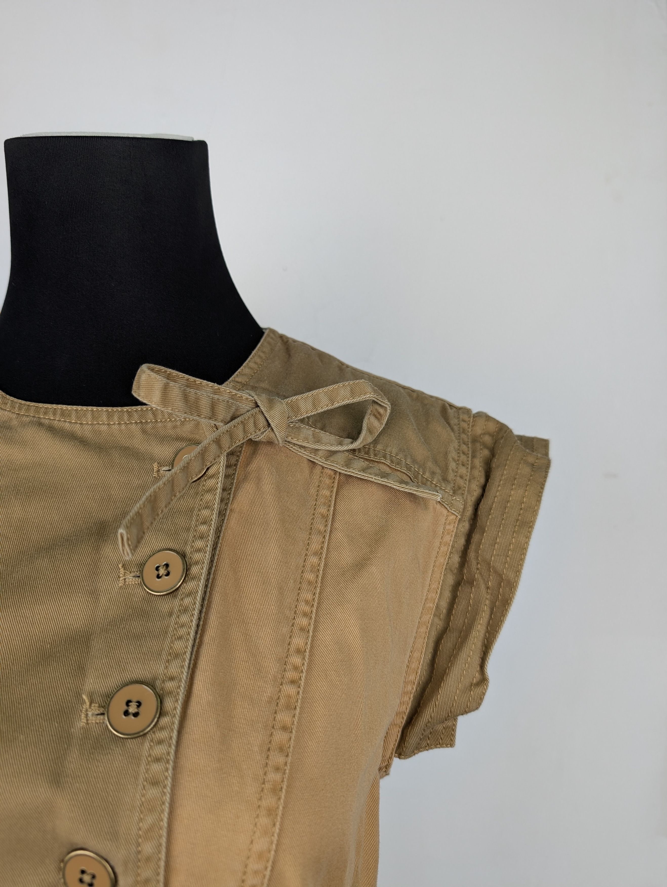 Ulla Johnson Ulla Johnson Khaki 2-Toned Patched Jumpsuit Size XS / US 0-2 / IT 36-38 - 3 Thumbnail
