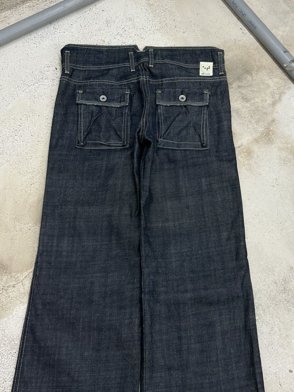 Hysteric Glamour Vintage Et Boite Jeans Wide Leg Flare Indigo Unisex Size 31" - 9 Thumbnail