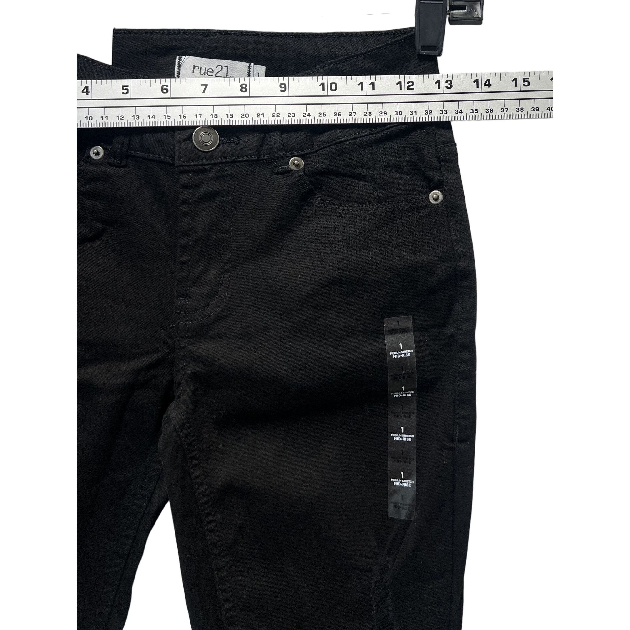 rue21 Rue 21 - Women's Medium Stretch Mid-Rise Jeans Distressed - Size 26" / US 2 / IT 38 - 3 Thumbnail