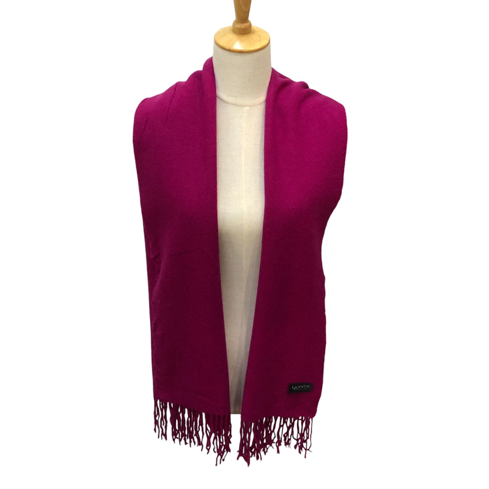 Lanvin Lanvin Vivid Colored Cashmere Scarf Muffler V2890 Size ONE SIZE - 1 Thumbnail