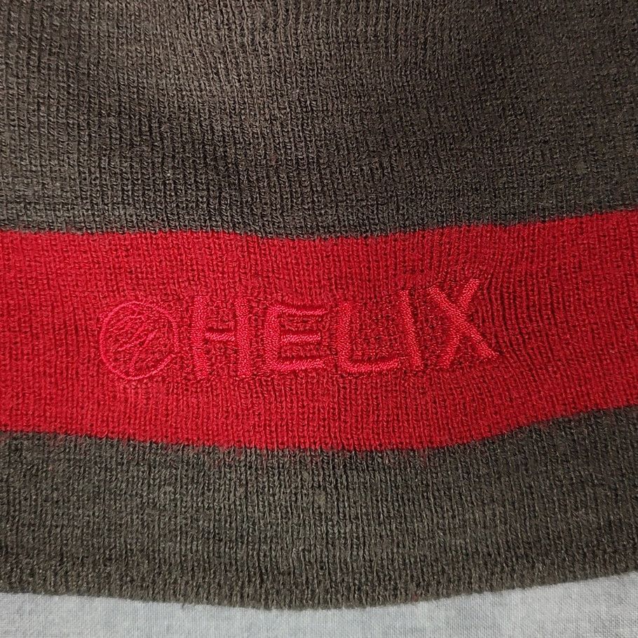 Helix Helix Y2K stripe streetwear skater skull cap beanie mens OS Size ONE SIZE - 3 Thumbnail