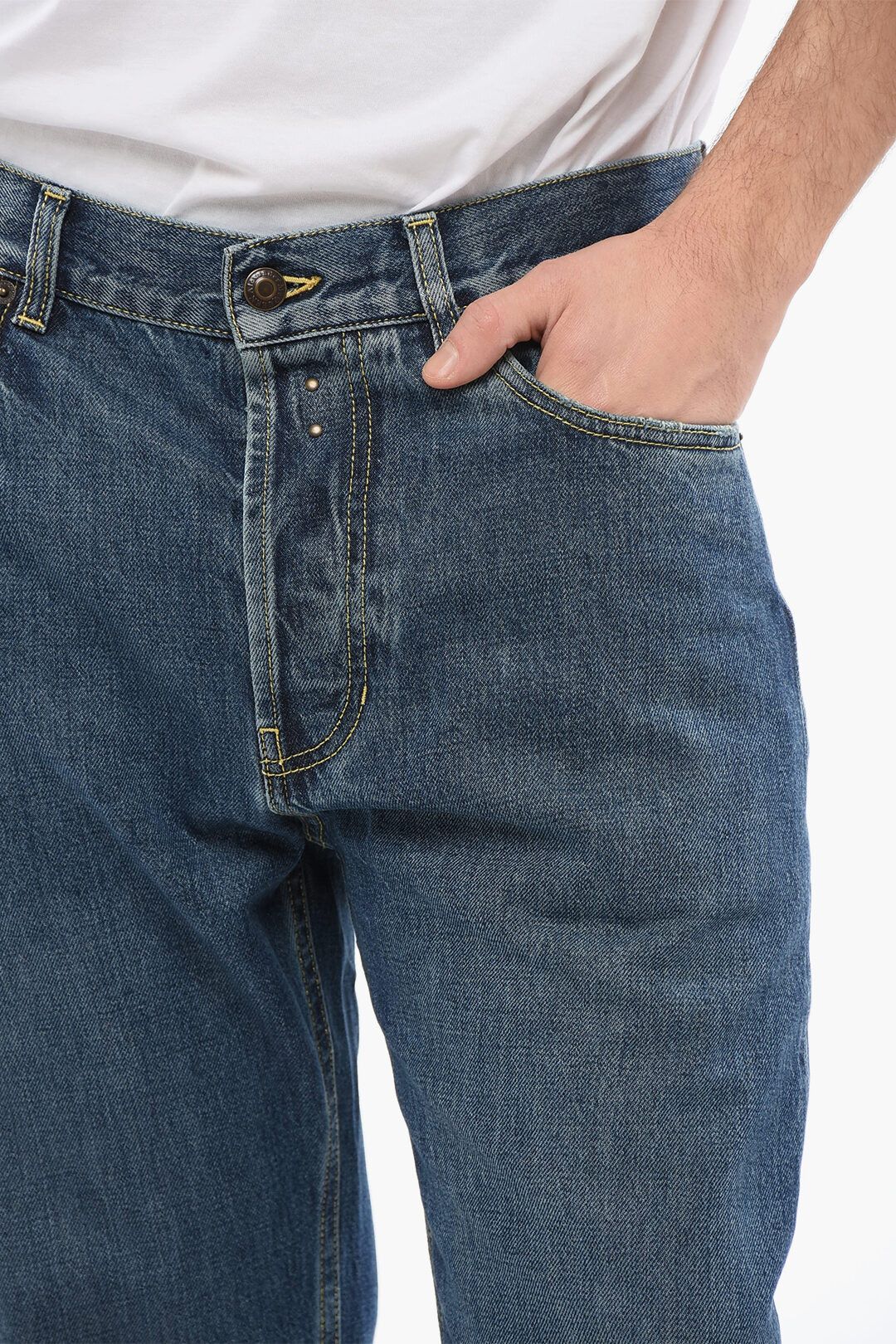 Alexander McQueen og1mm0925 Mid Washed Slim Fit Denim in Blue Size US 34 / EU 50 - 4 Thumbnail