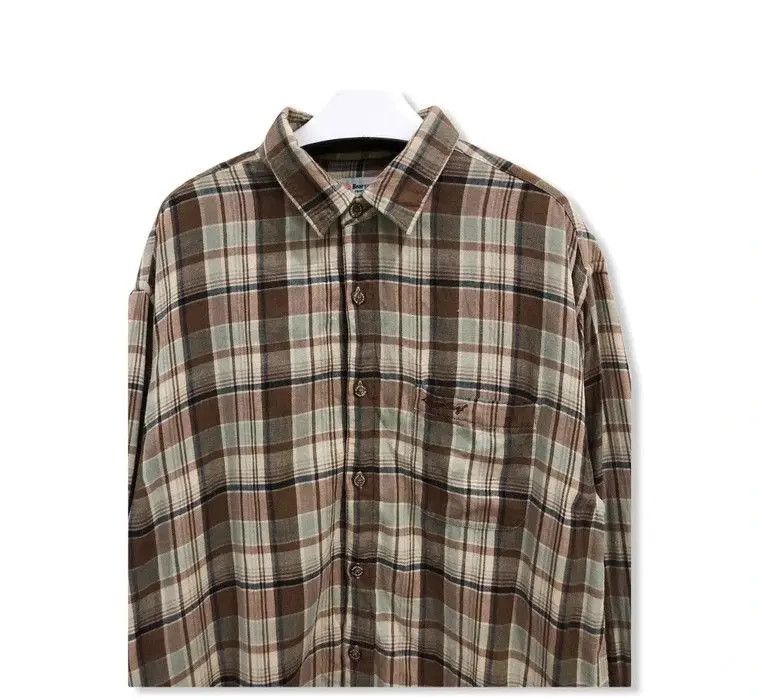 Vintage Vintage Bearsurfboard Plaid Tartan Flannel Shirt 👕 Size US L / EU 52-54 / 3 - 2 Thumbnail