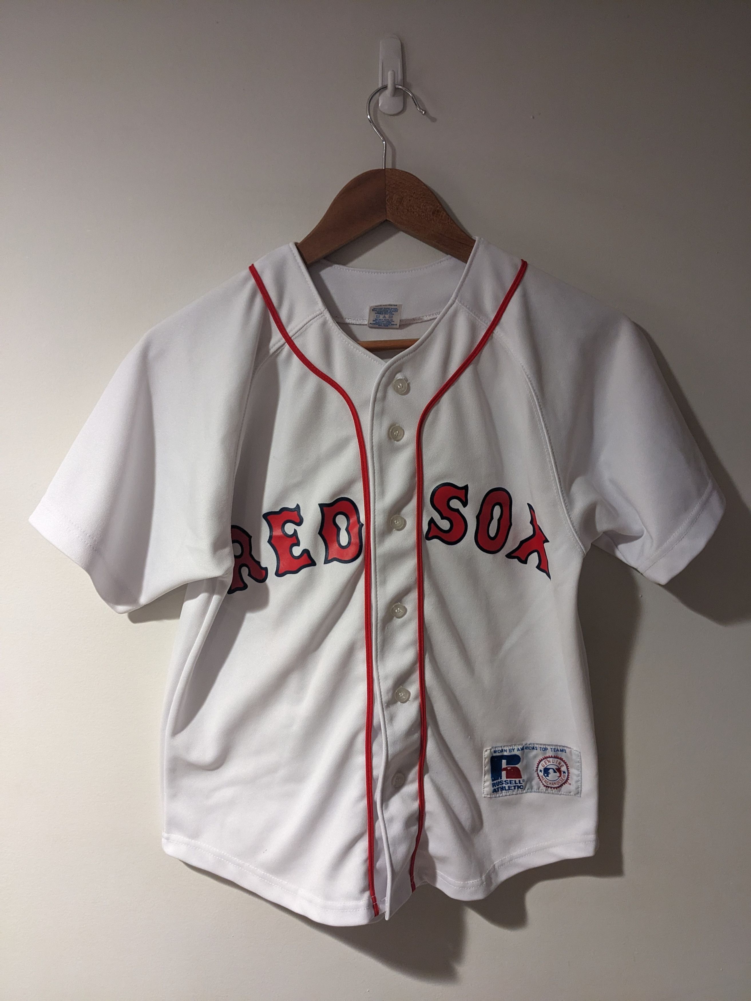 Russell Athletic × Vintage Vintage 90s Boston Red Sox Schilling MLB 10/12 Boy Jersey Size US M / EU 48-50 / 2 - 4 Thumbnail