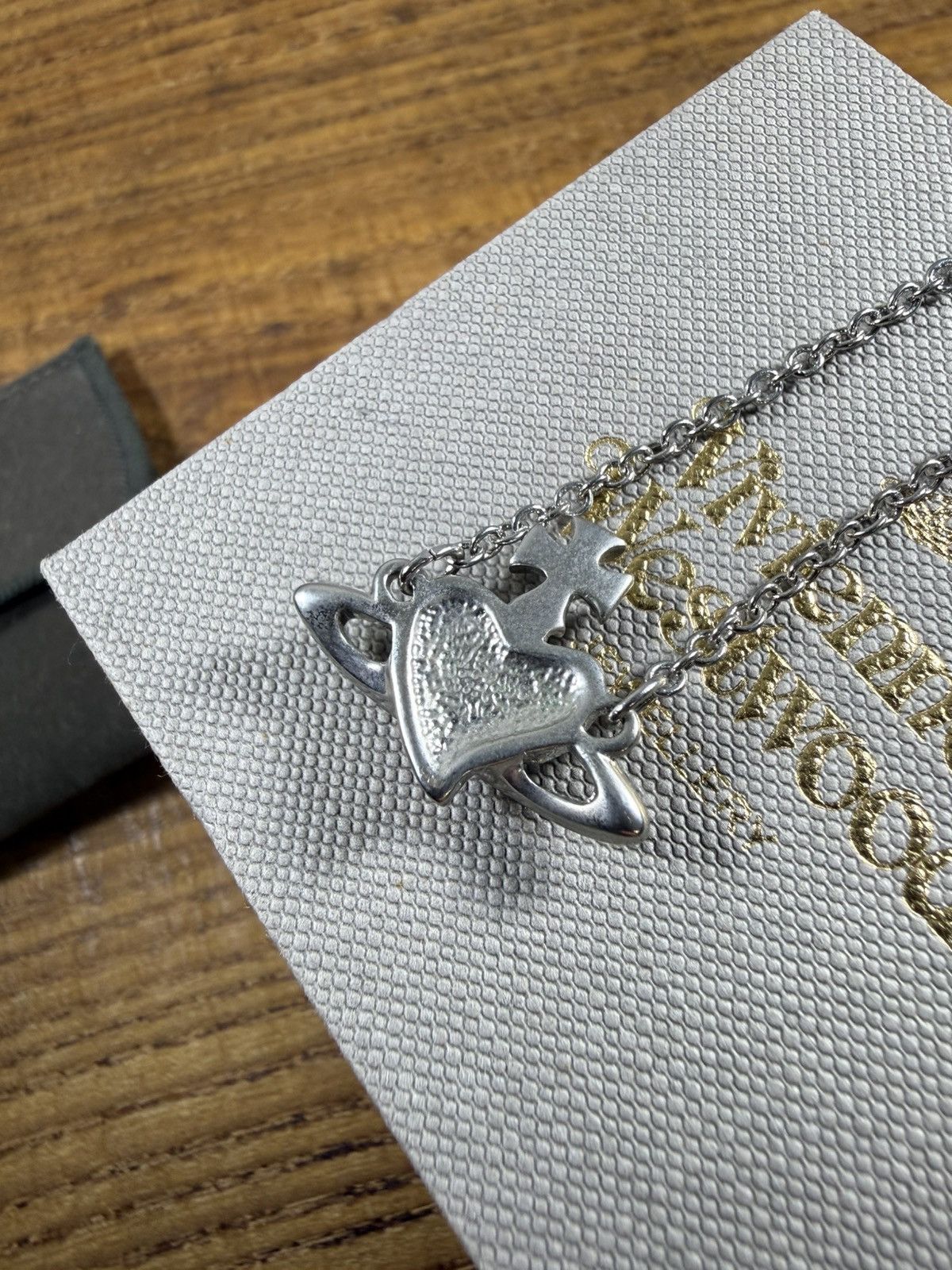 Vivienne Westwood Vivienne Westwood Diamante Heart Pendant Bracelet In Silver Size ONE SIZE - 4 Thumbnail