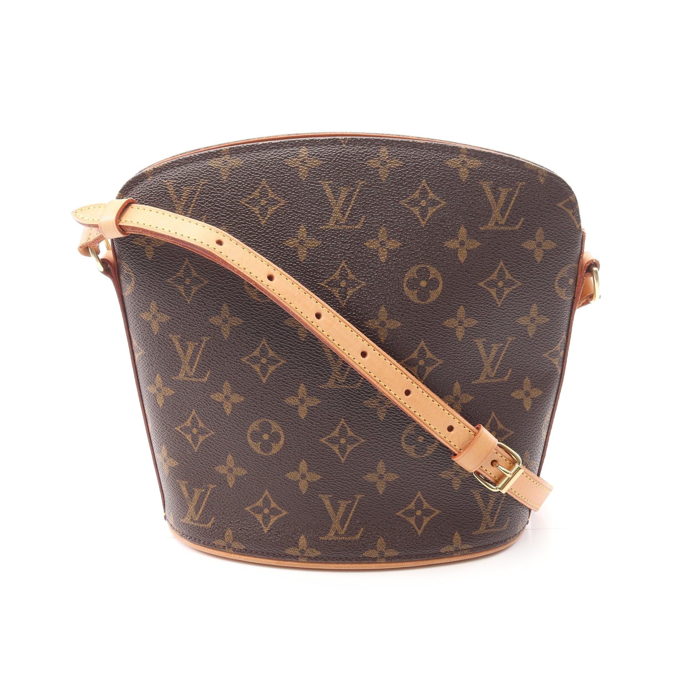Louis Vuitton Louis Vuitton Druot Monogram Shoulder Bag Leather Brown Size ONE SIZE - 1 Thumbnail