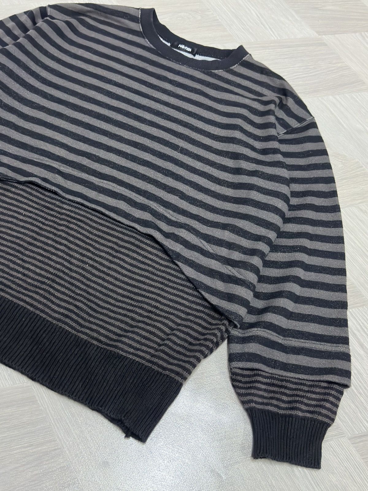 Ne-Net Ne-Net Issey Miyake Hybrid Stripe/Prisoner Sweater Size US M / EU 48-50 / 2 - 5 Thumbnail
