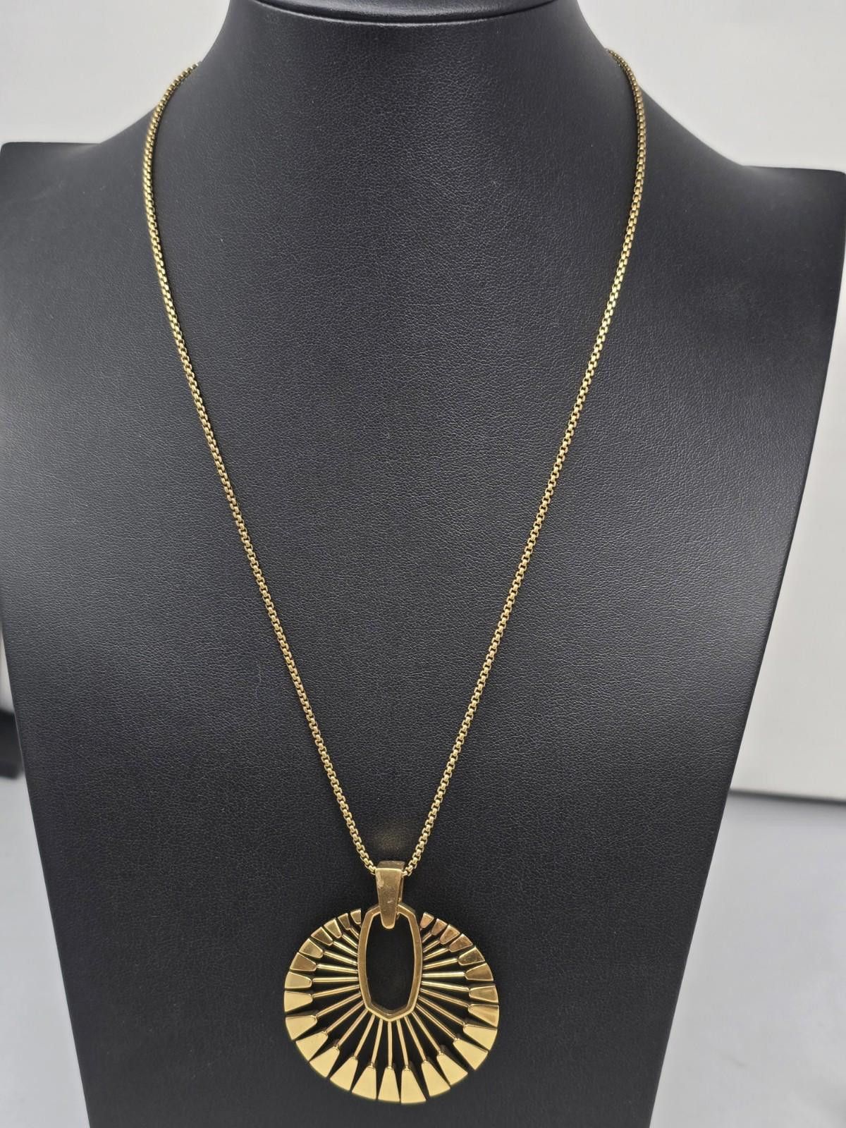 Other Kendra Scott Gold Tone Sunburst Pendant Necklace 32" Size ONE SIZE - 1 Thumbnail