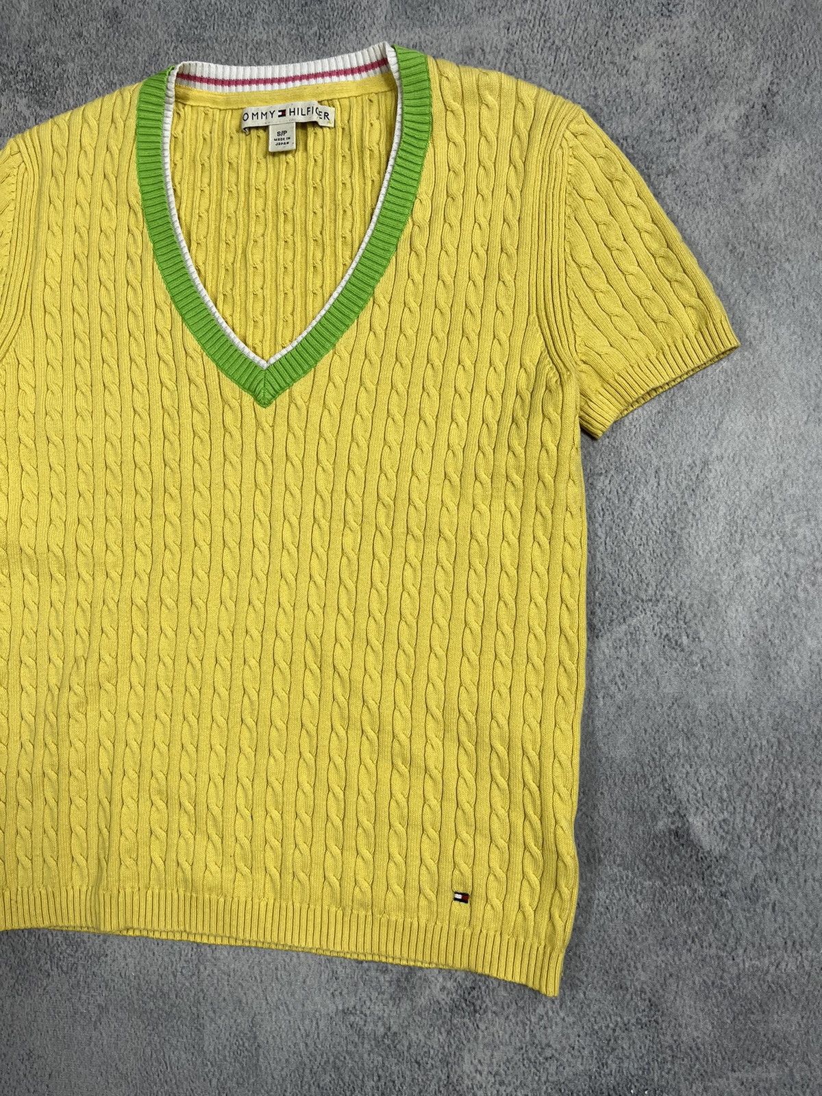 Tommy Hilfiger Vintage Y2K Tommy Hilfiger short sleeve sweater old money Size S / US 4 / IT 40 - 3 Thumbnail