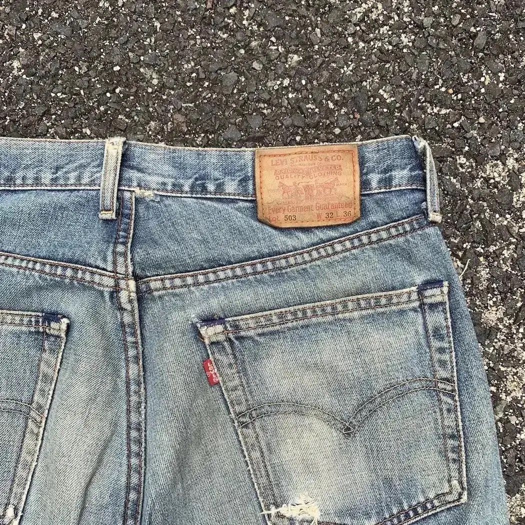 Levi's 1990’s Vtg Levi’s Jeans 32x32 SunFaded DistressedDenim Pants Size US 32 / EU 48 - 15 Thumbnail